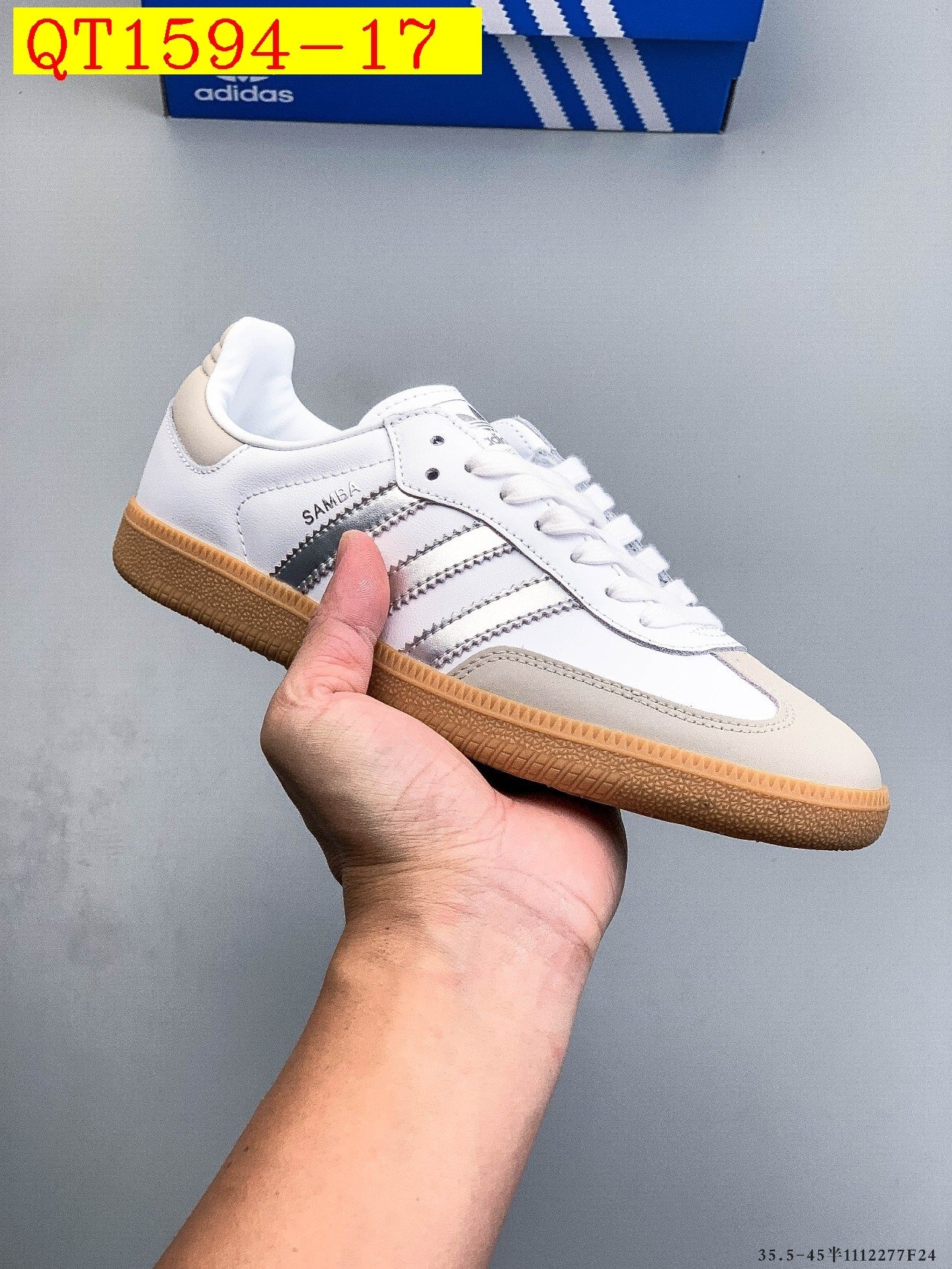 48$ Adidas Samba OG Size 36-45 half 429420 QT1594 gallery