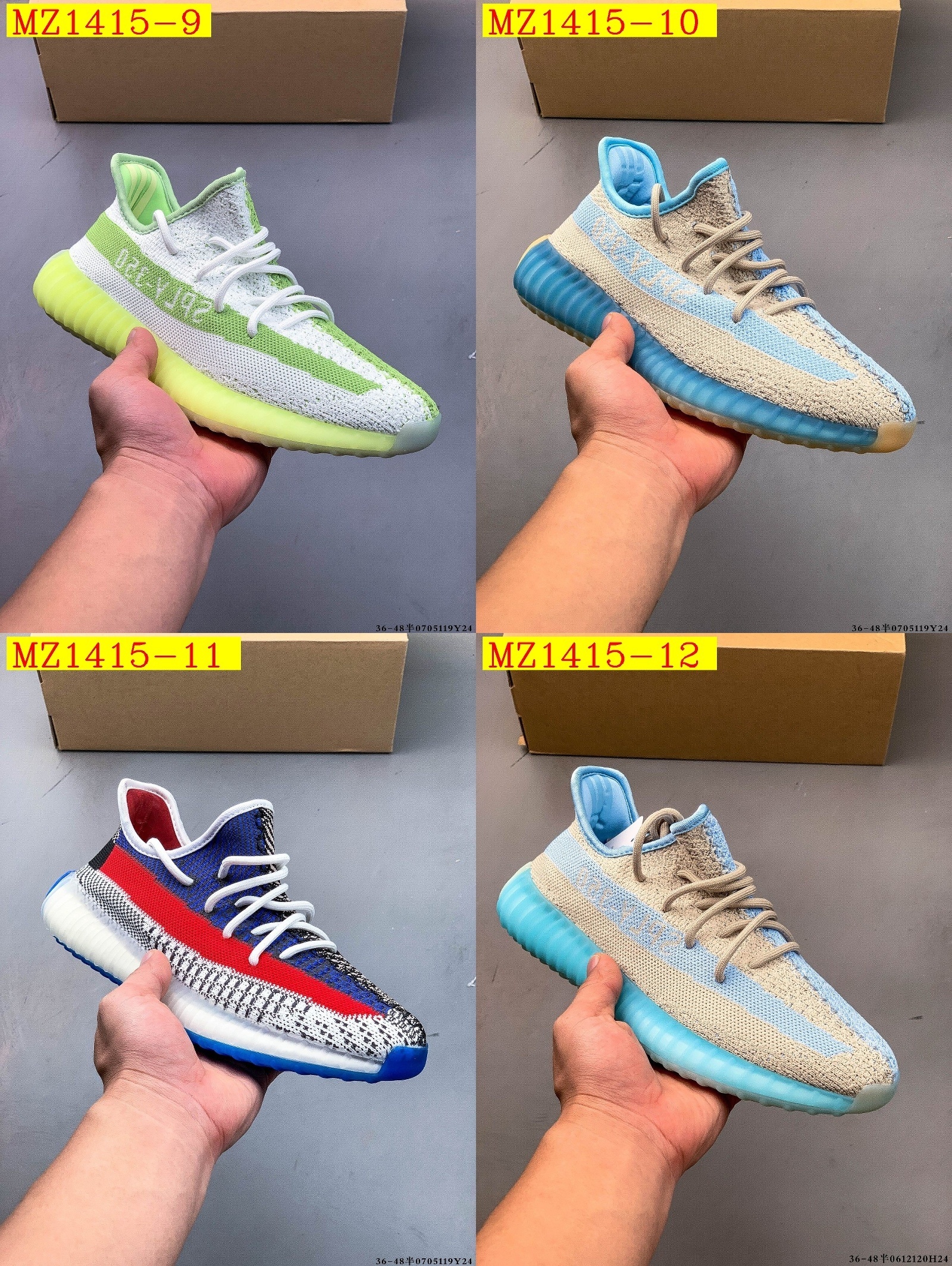48$ Adidas YEEZY 350 V2 size 36-45 half 020470 MZ1415 gallery
