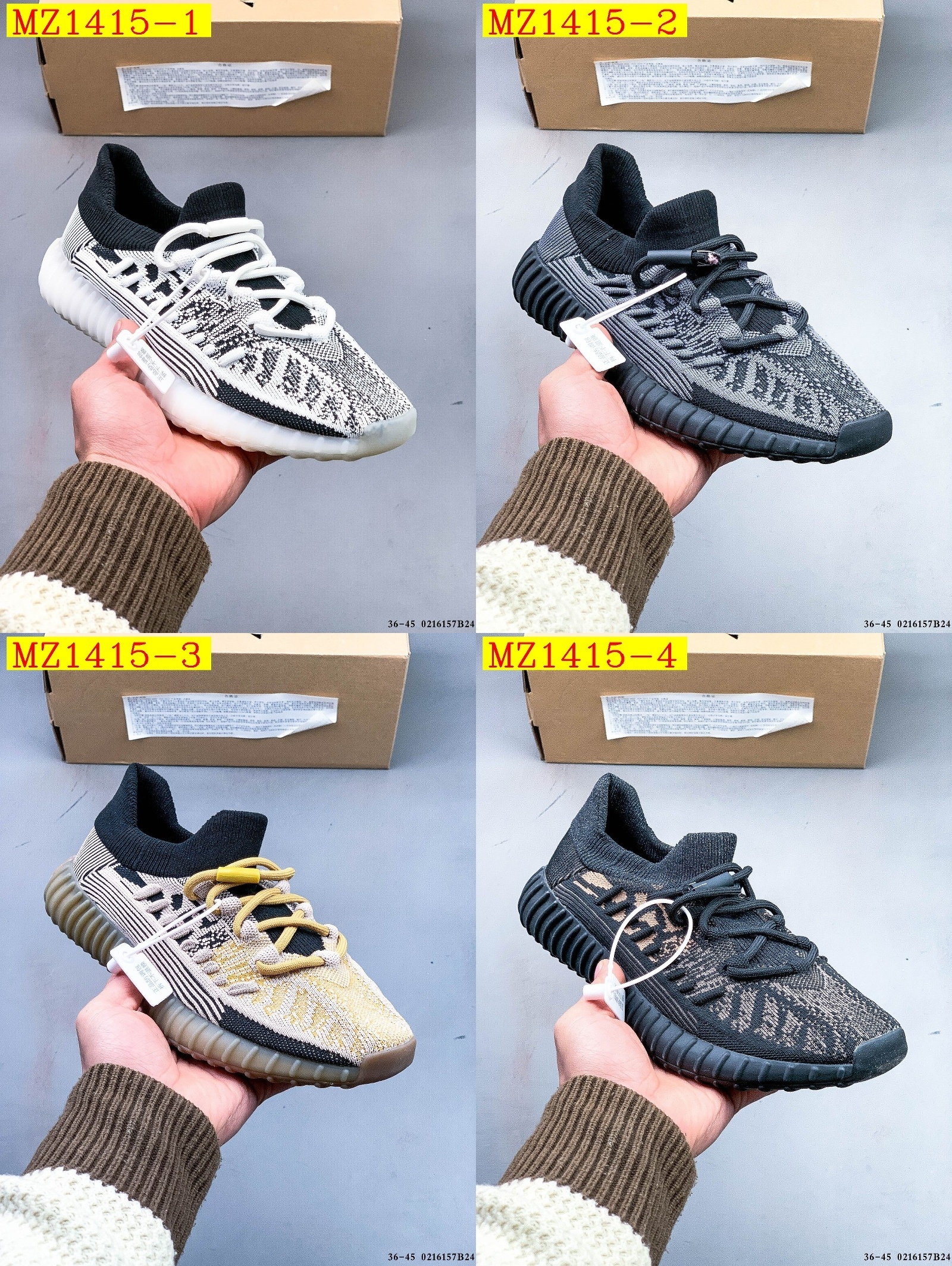 48$ Adidas YEEZY 350 V2 size 36-45 half 020470 MZ1415 gallery