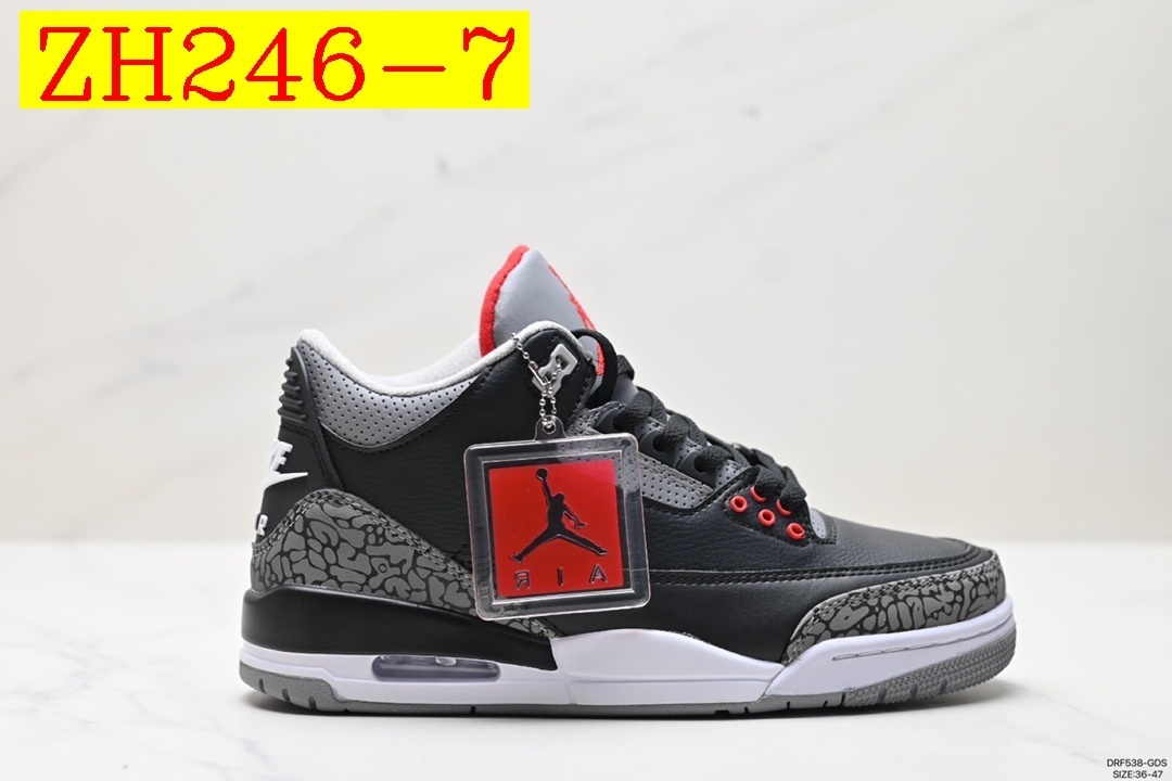 48$ Air Jordan 3 size 36-46 All Colors 3 421050 ZH246 gallery