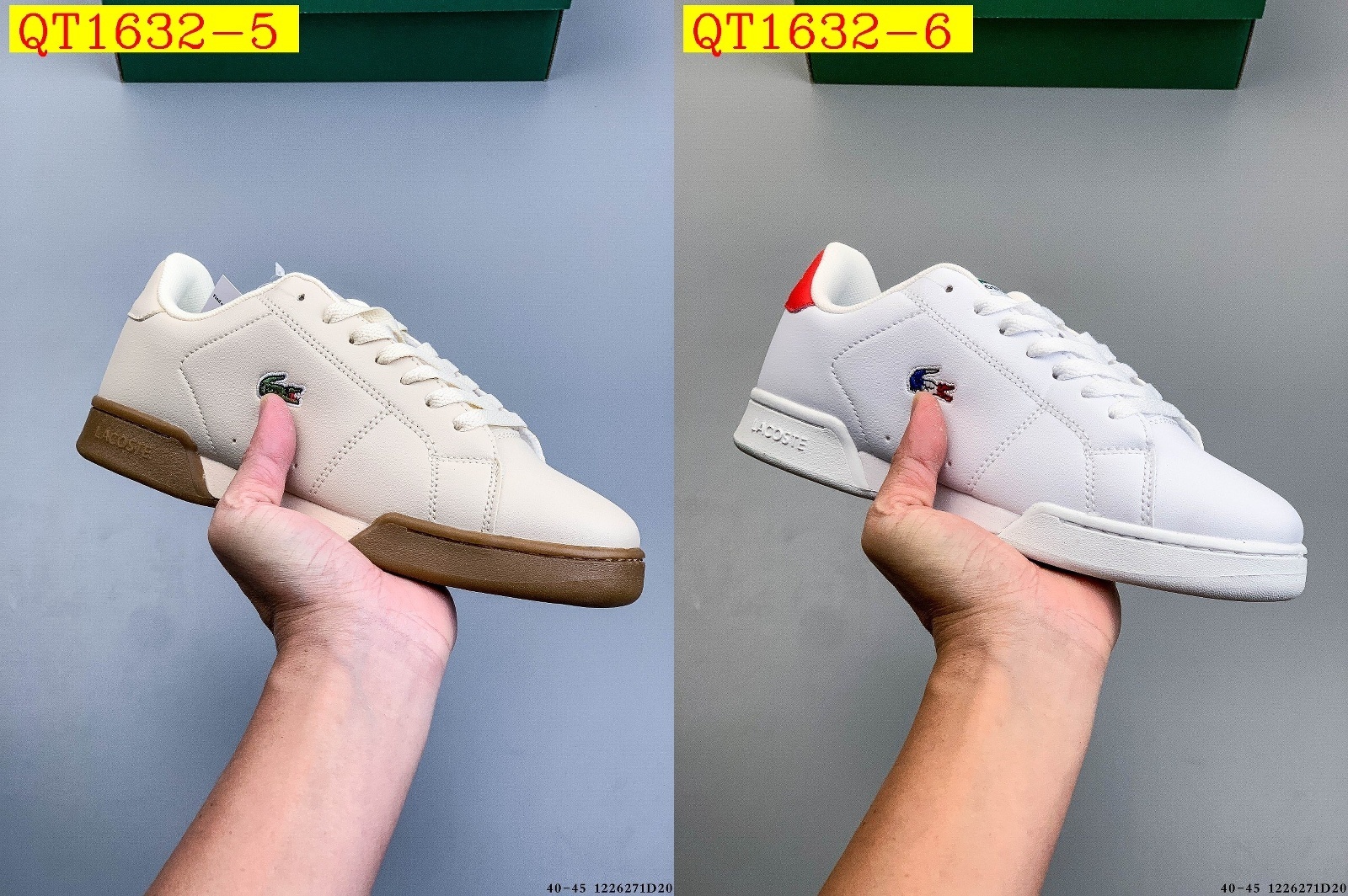 48$ LACOSTE Carnaby Cup Size 40-45 323010 QT1632 gallery