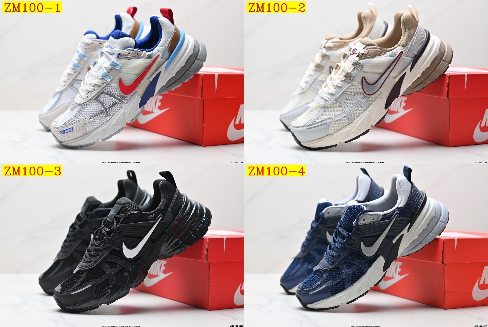 48$ NIKE V2K RUN Size 36-45 half 624450 ZM100 gallery