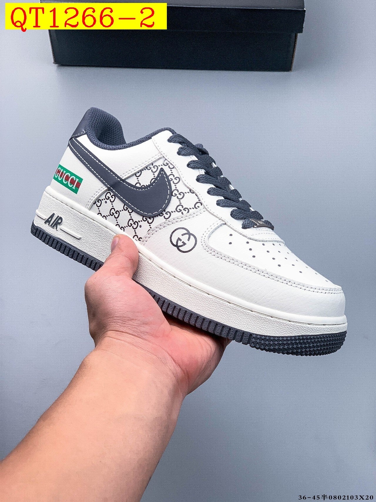 48$ Nike Air Force 1 Low Leather all colors Size 36-45 half 525050 QT1266 gallery