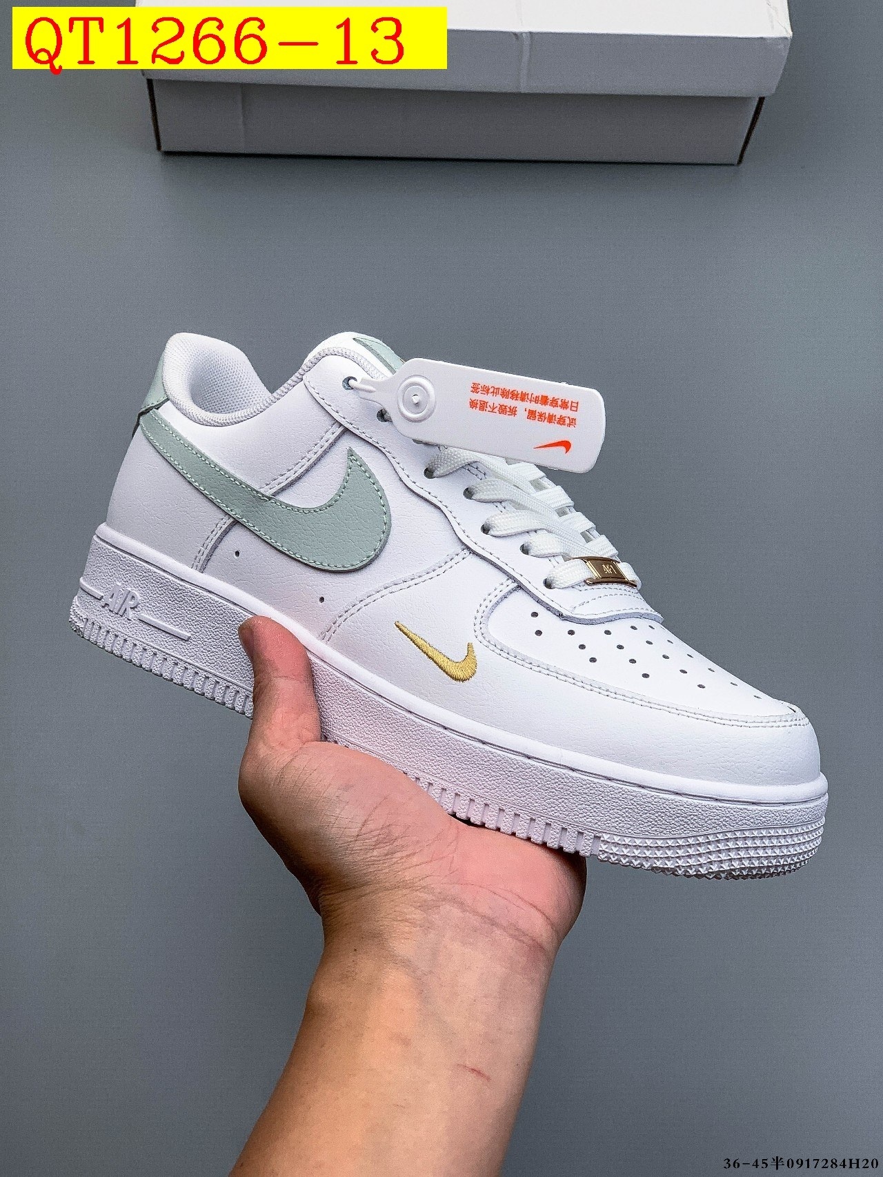 48$ Nike Air Force 1 Low Leather all colors Size 36-45 half 525050 QT1266 gallery