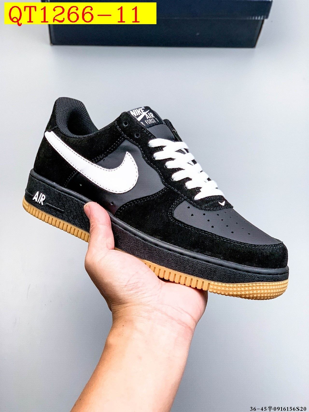 48$ Nike Air Force 1 Low Leather all colors Size 36-45 half 525050 QT1266 gallery
