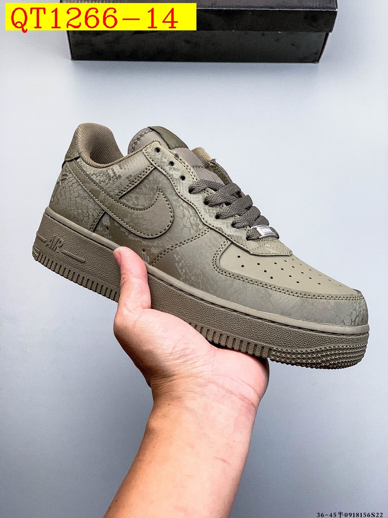 48$ Nike Air Force 1 Low Leather all colors Size 36-45 half 525050 QT1266 gallery
