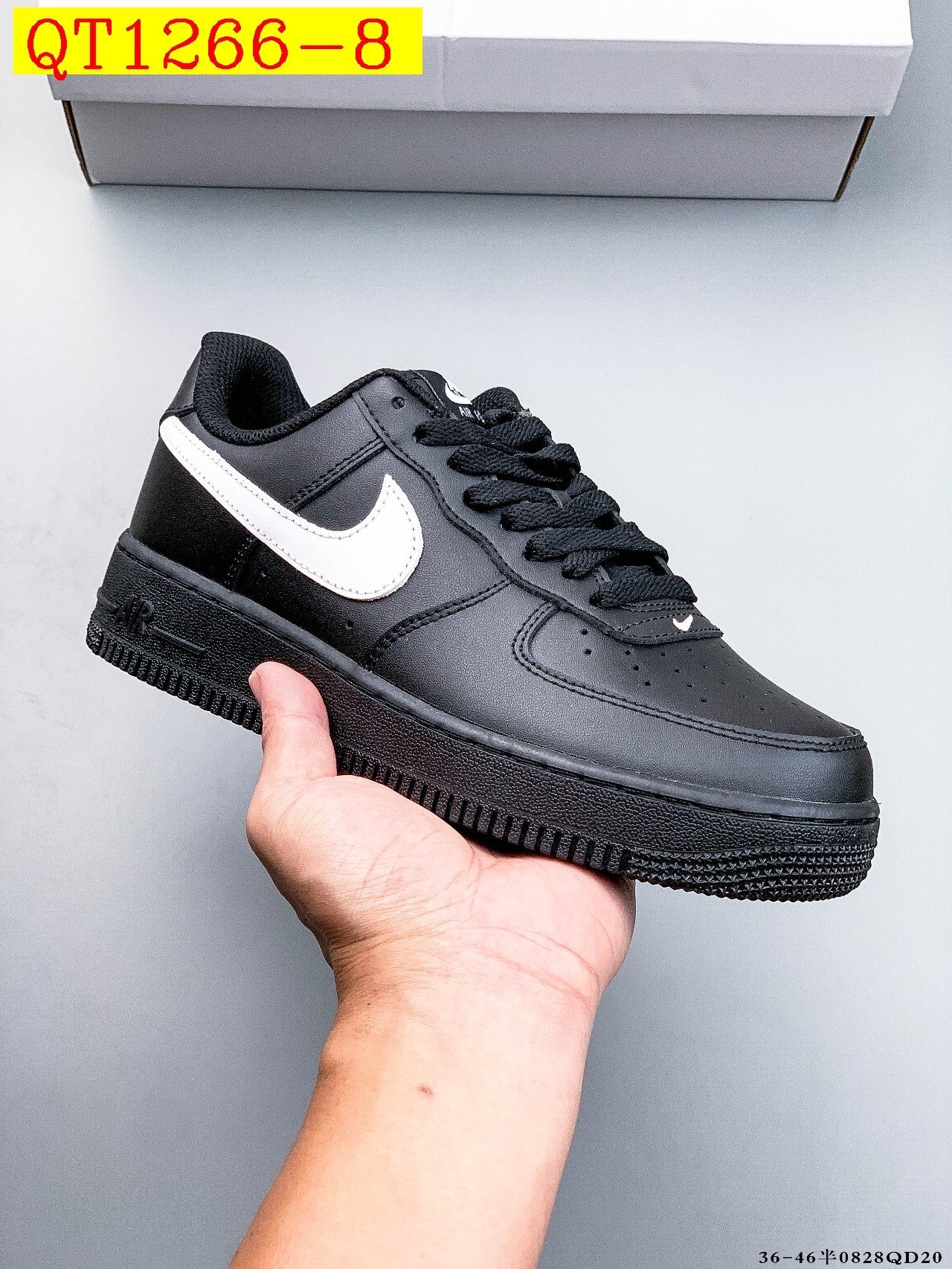 48$ Nike Air Force 1 Low Leather all colors Size 36-45 half 525050 QT1266 gallery