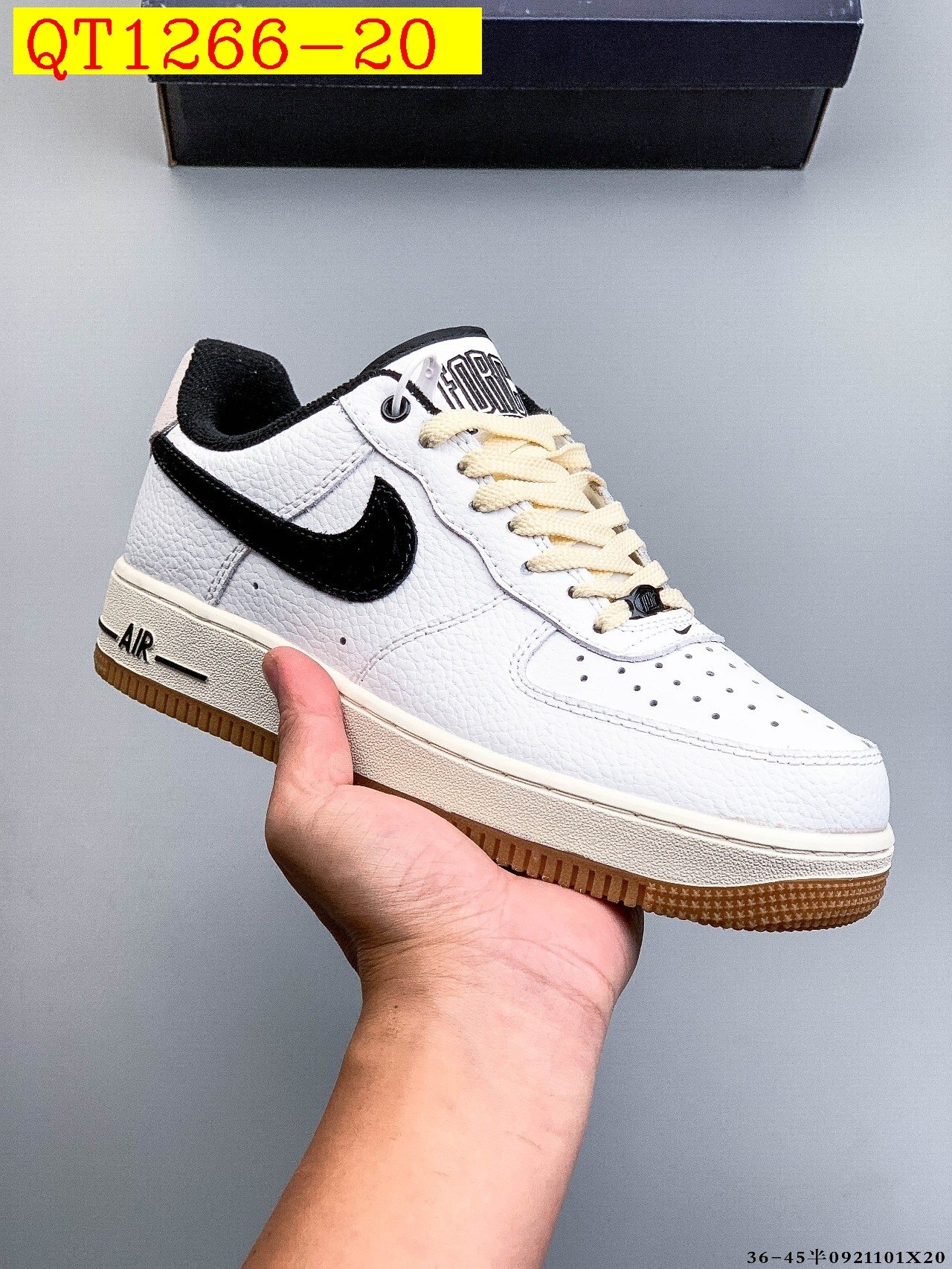 48$ Nike Air Force 1 Low Leather all colors Size 36-45 half 525050 QT1266 gallery