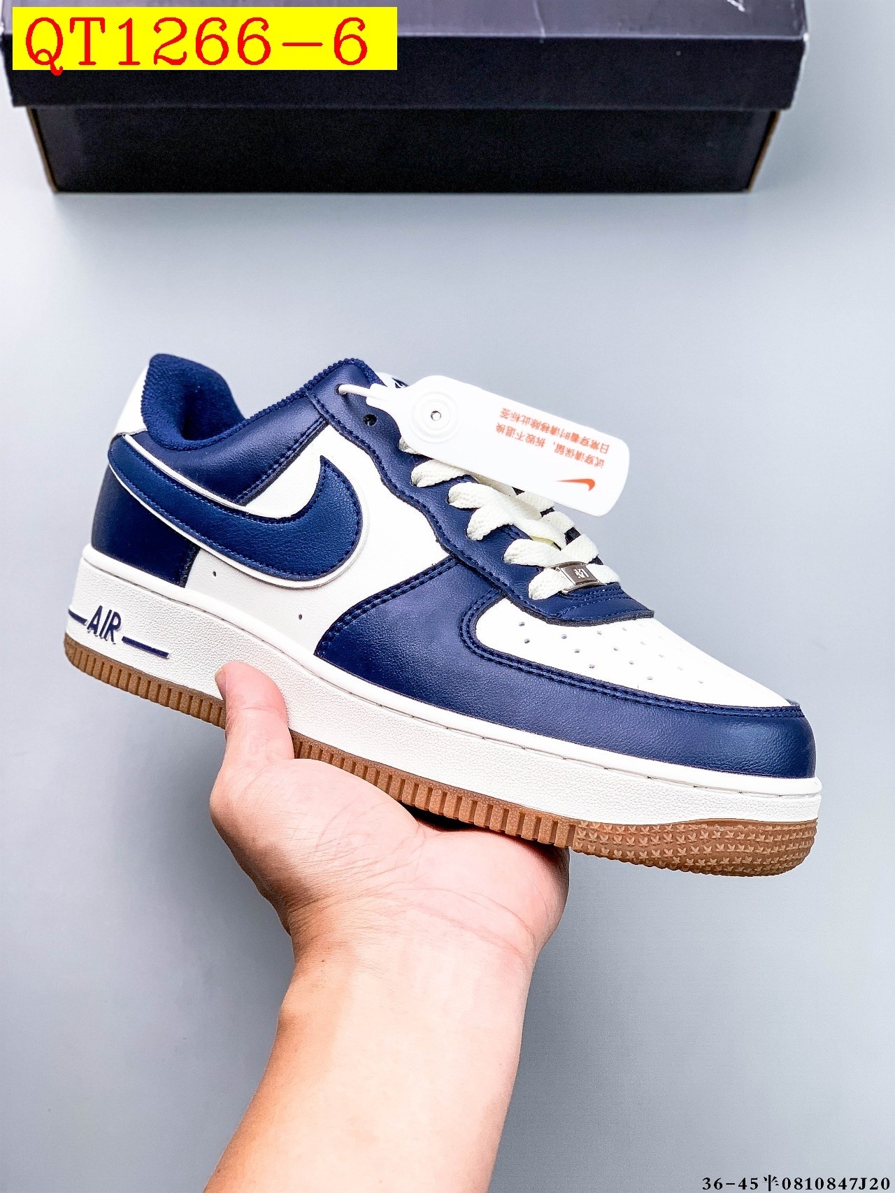 48$ Nike Air Force 1 Low Leather all colors Size 36-45 half 525050 QT1266 gallery