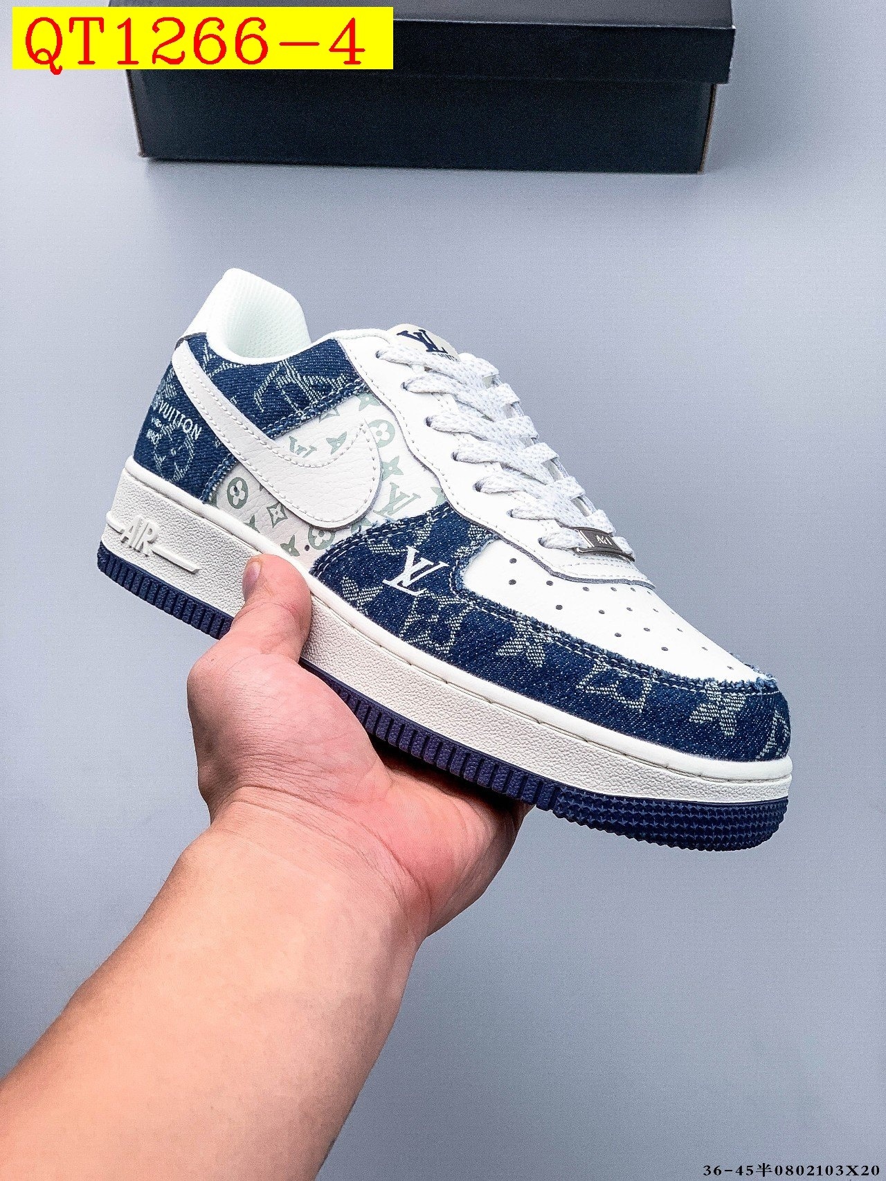 48$ Nike Air Force 1 Low Leather all colors Size 36-45 half 525050 QT1266 gallery