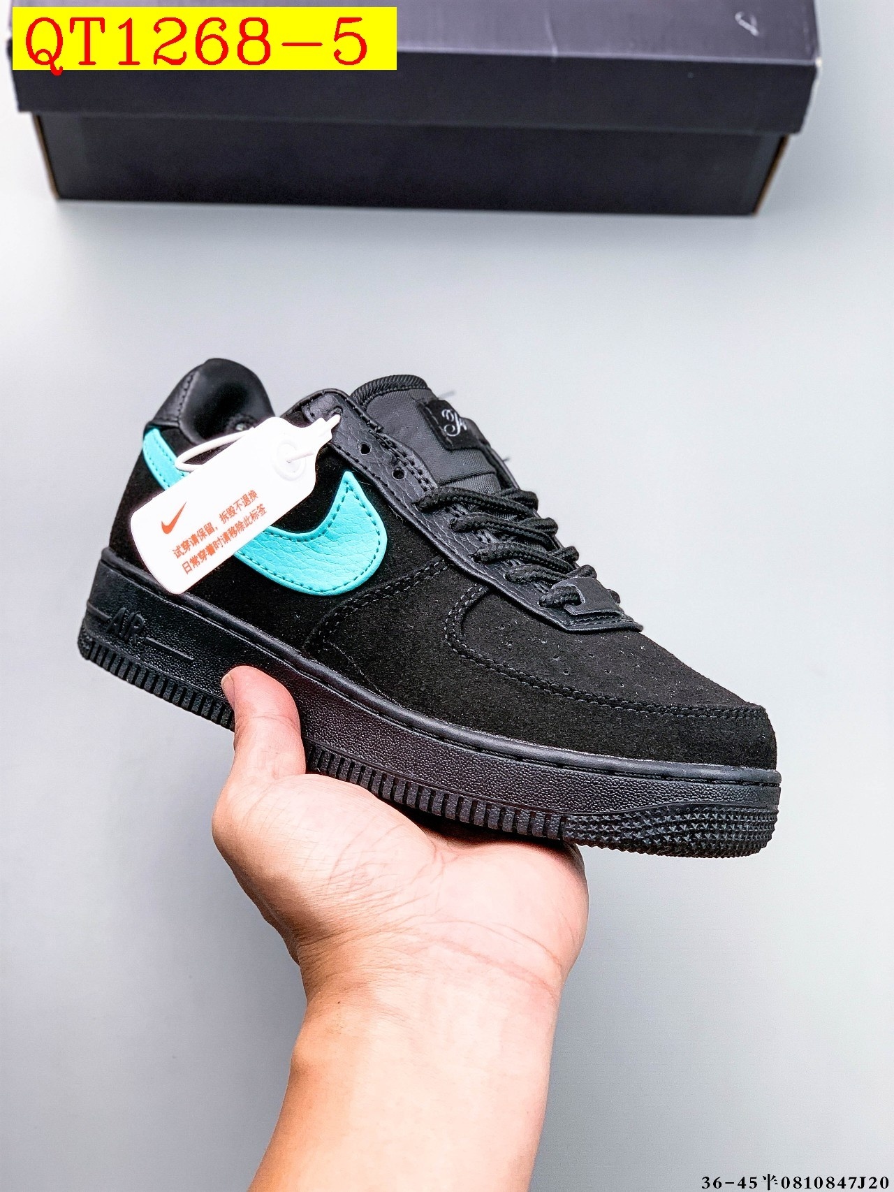 48$ Nike Air Force 1 Low Leather all colors Size 36-45 half 620060 QT1268 gallery