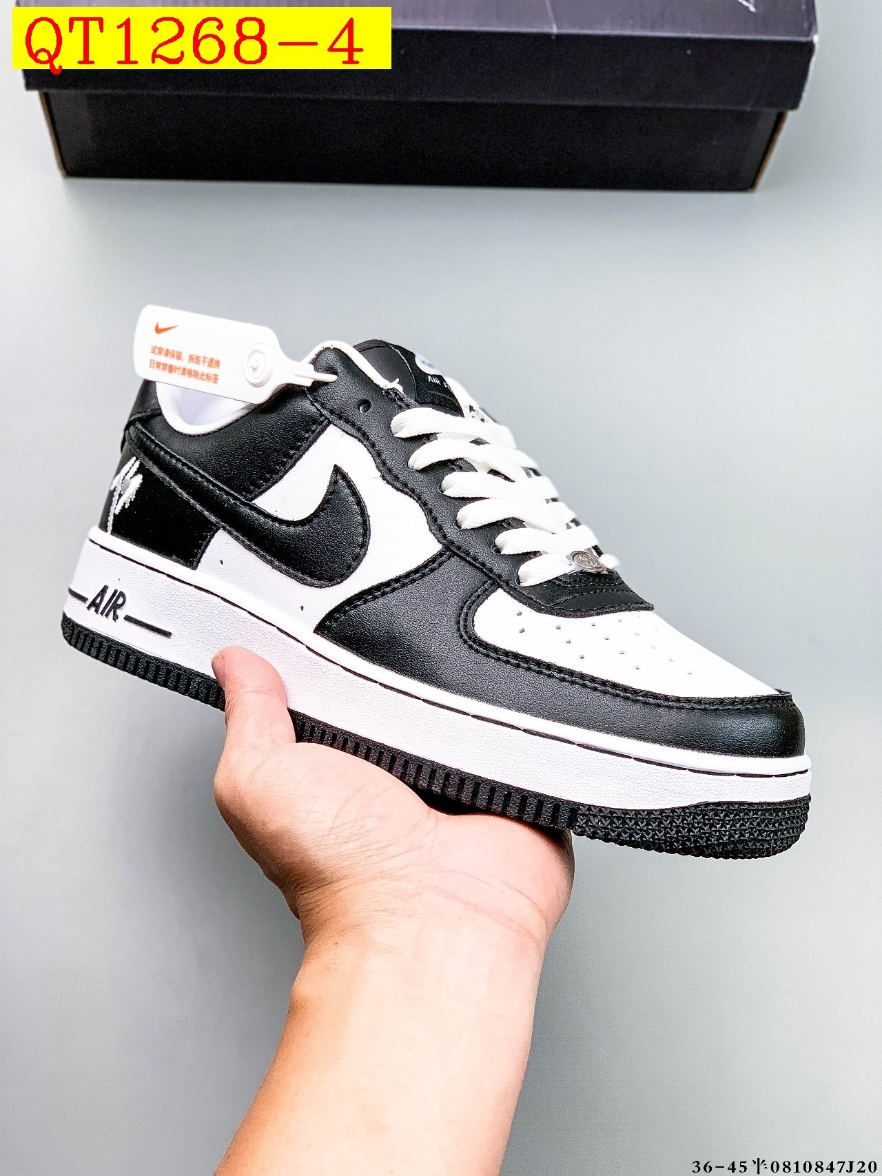 48$ Nike Air Force 1 Low Leather all colors Size 36-45 half 620060 QT1268 gallery