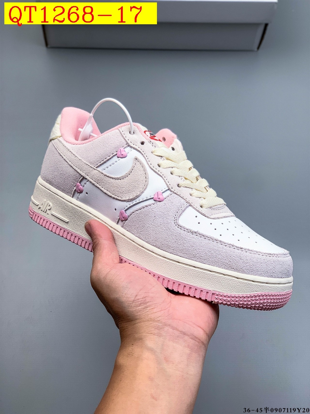 48$ Nike Air Force 1 Low Leather all colors Size 36-45 half 620060 QT1268 gallery