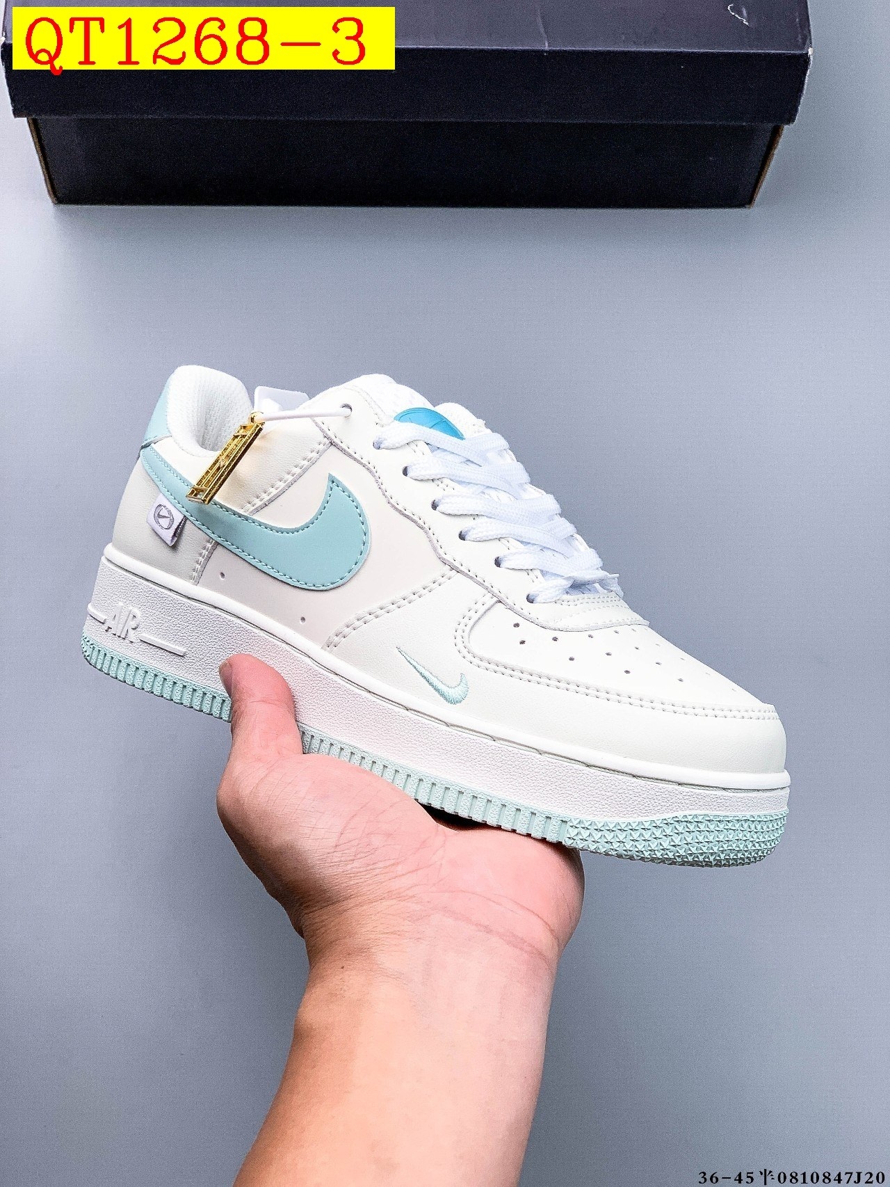 48$ Nike Air Force 1 Low Leather all colors Size 36-45 half 620060 QT1268 gallery