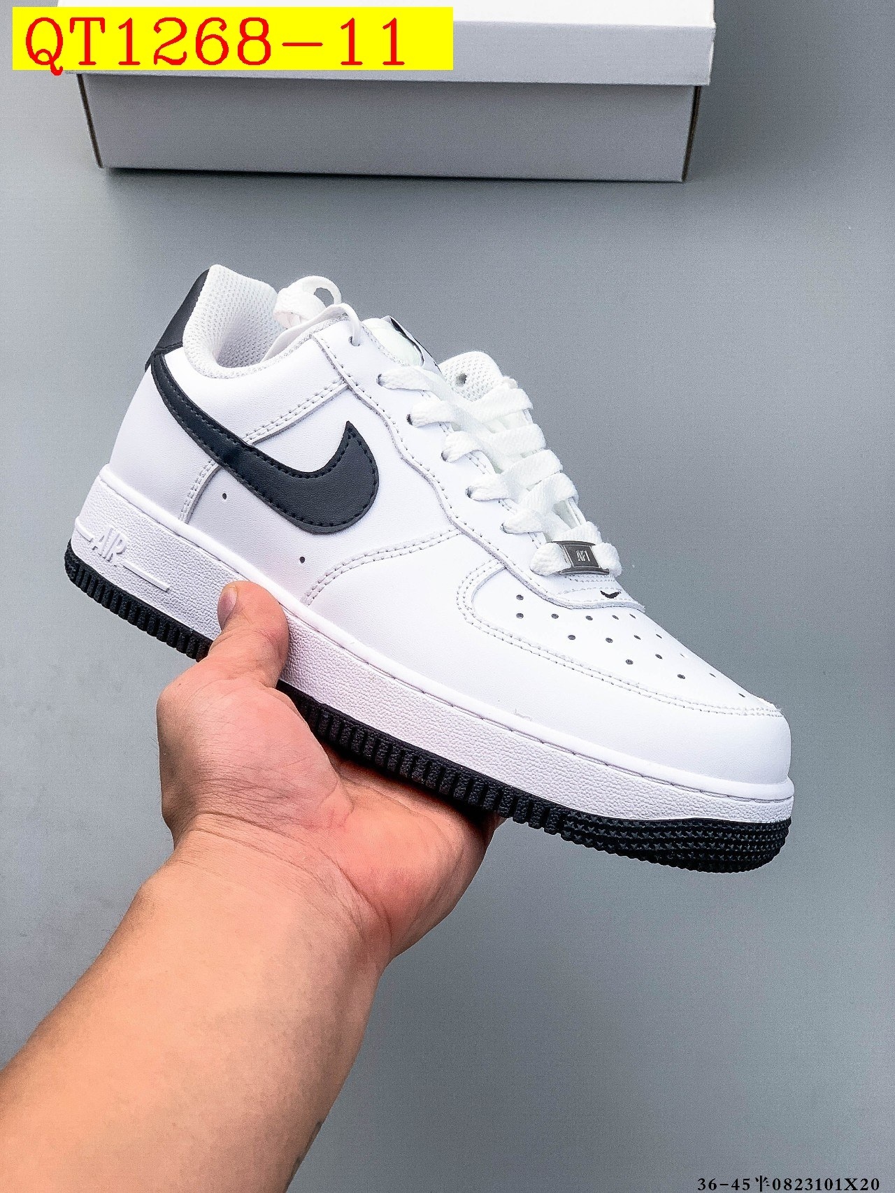 48$ Nike Air Force 1 Low Leather all colors Size 36-45 half 620060 QT1268 gallery
