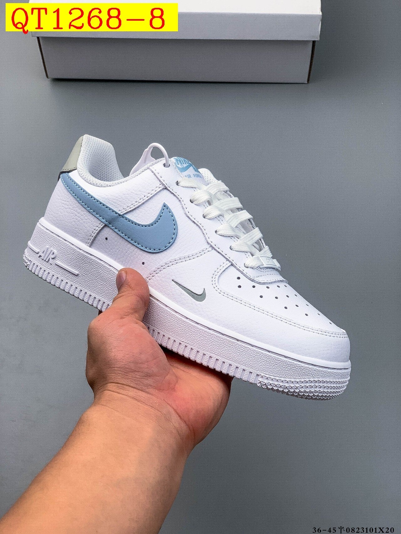 48$ Nike Air Force 1 Low Leather all colors Size 36-45 half 620060 QT1268 gallery