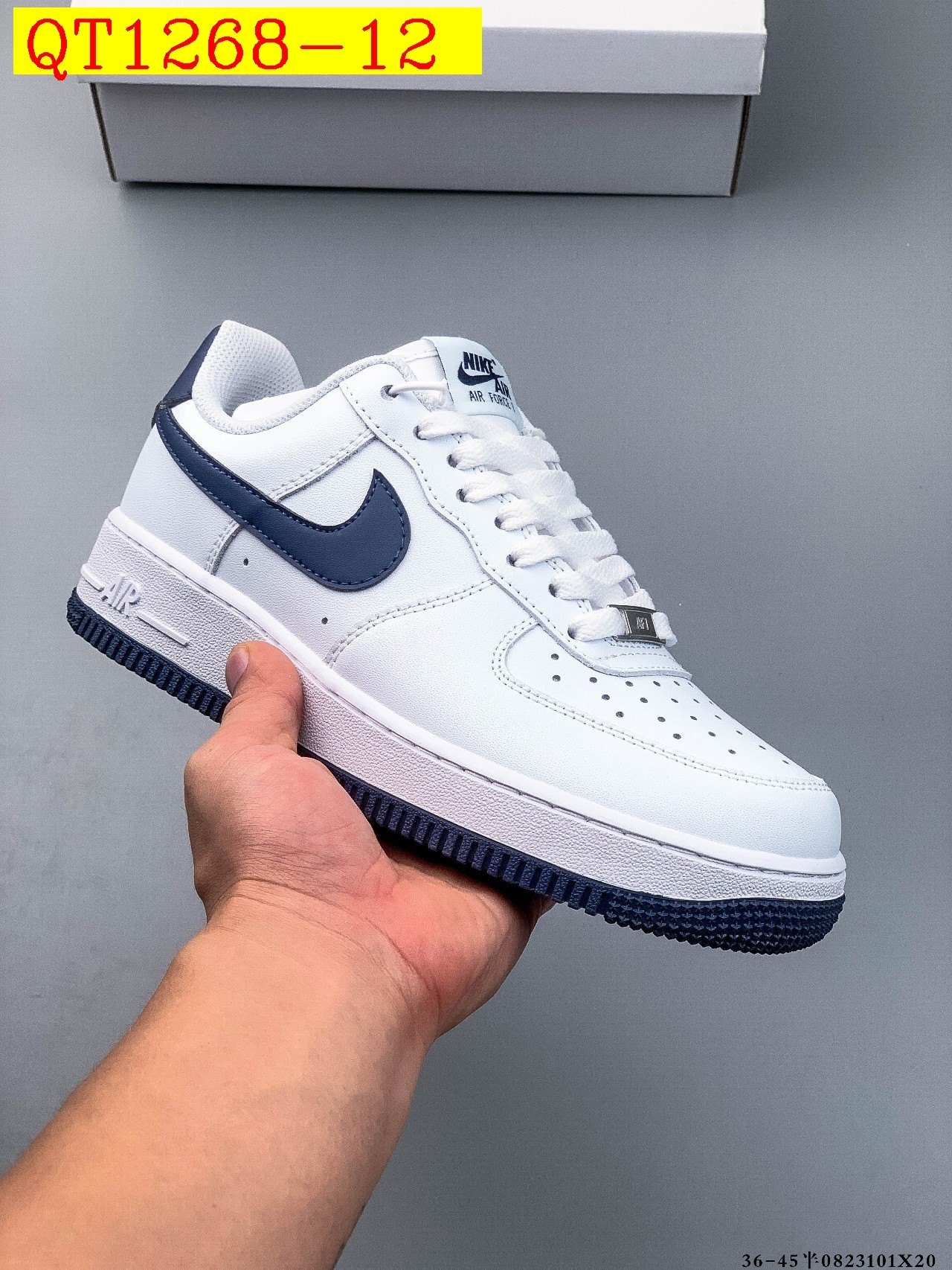 48$ Nike Air Force 1 Low Leather all colors Size 36-45 half 620060 QT1268 gallery