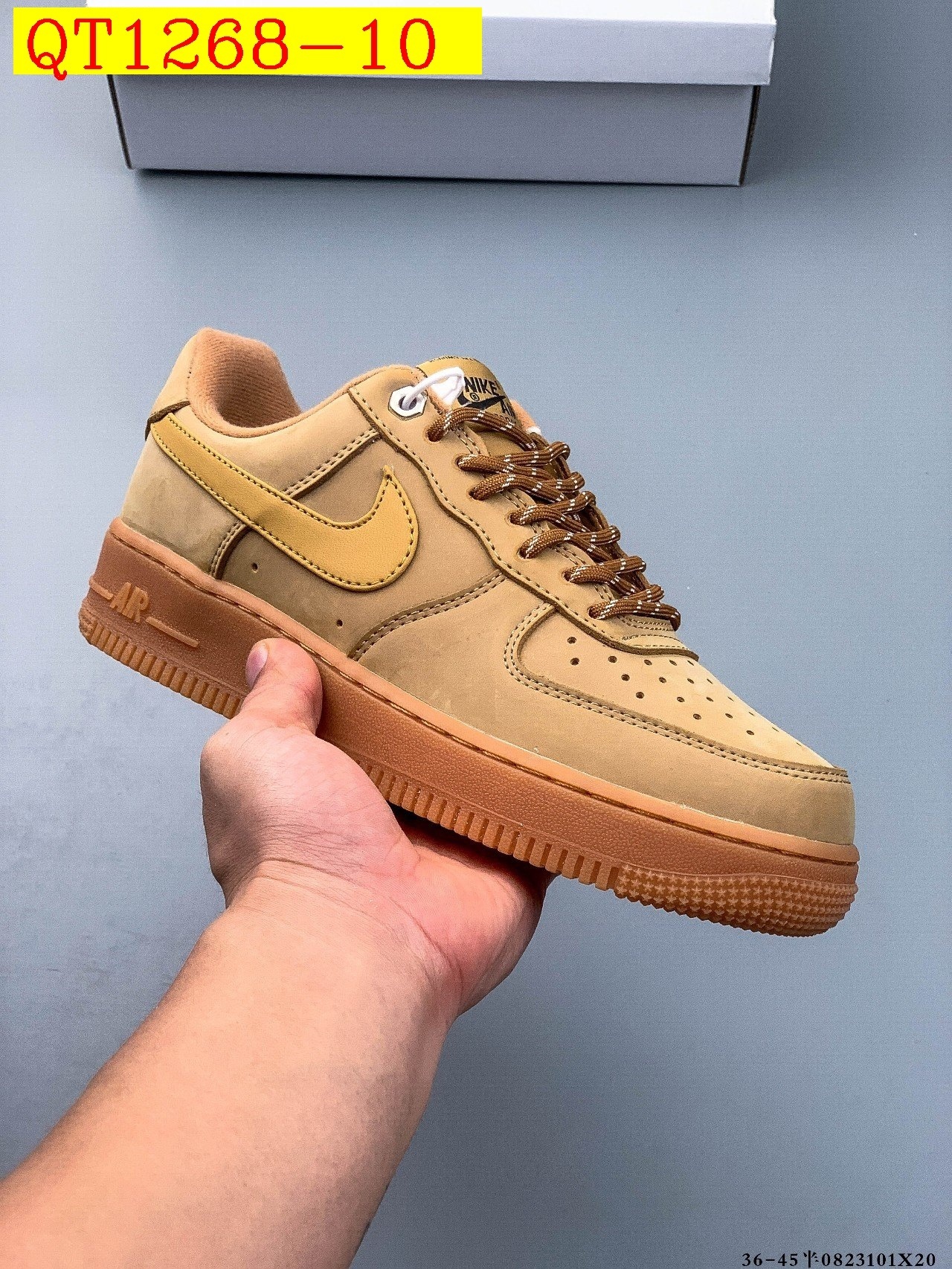 48$ Nike Air Force 1 Low Leather all colors Size 36-45 half 620060 QT1268 gallery
