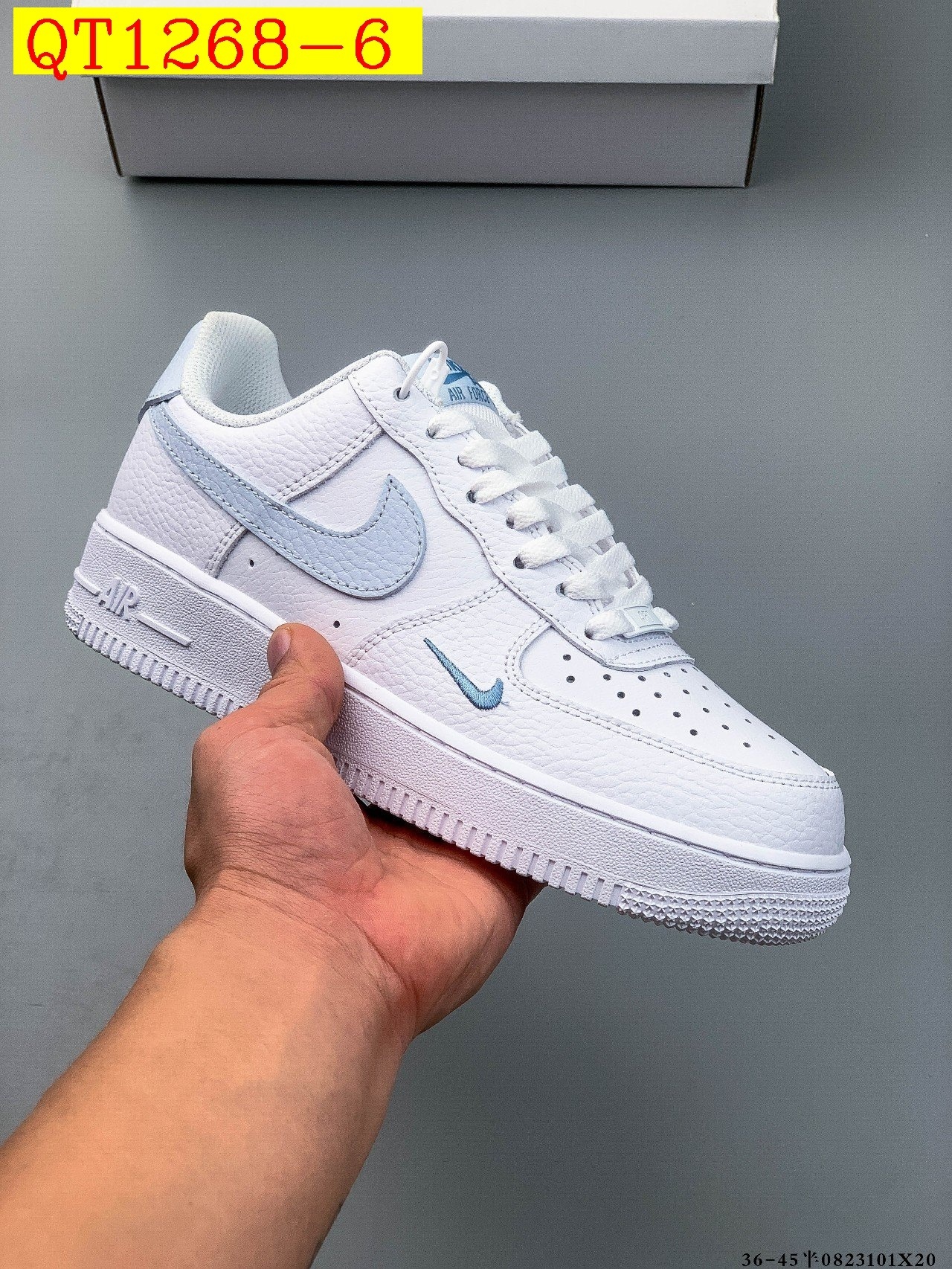 48$ Nike Air Force 1 Low Leather all colors Size 36-45 half 620060 QT1268 gallery