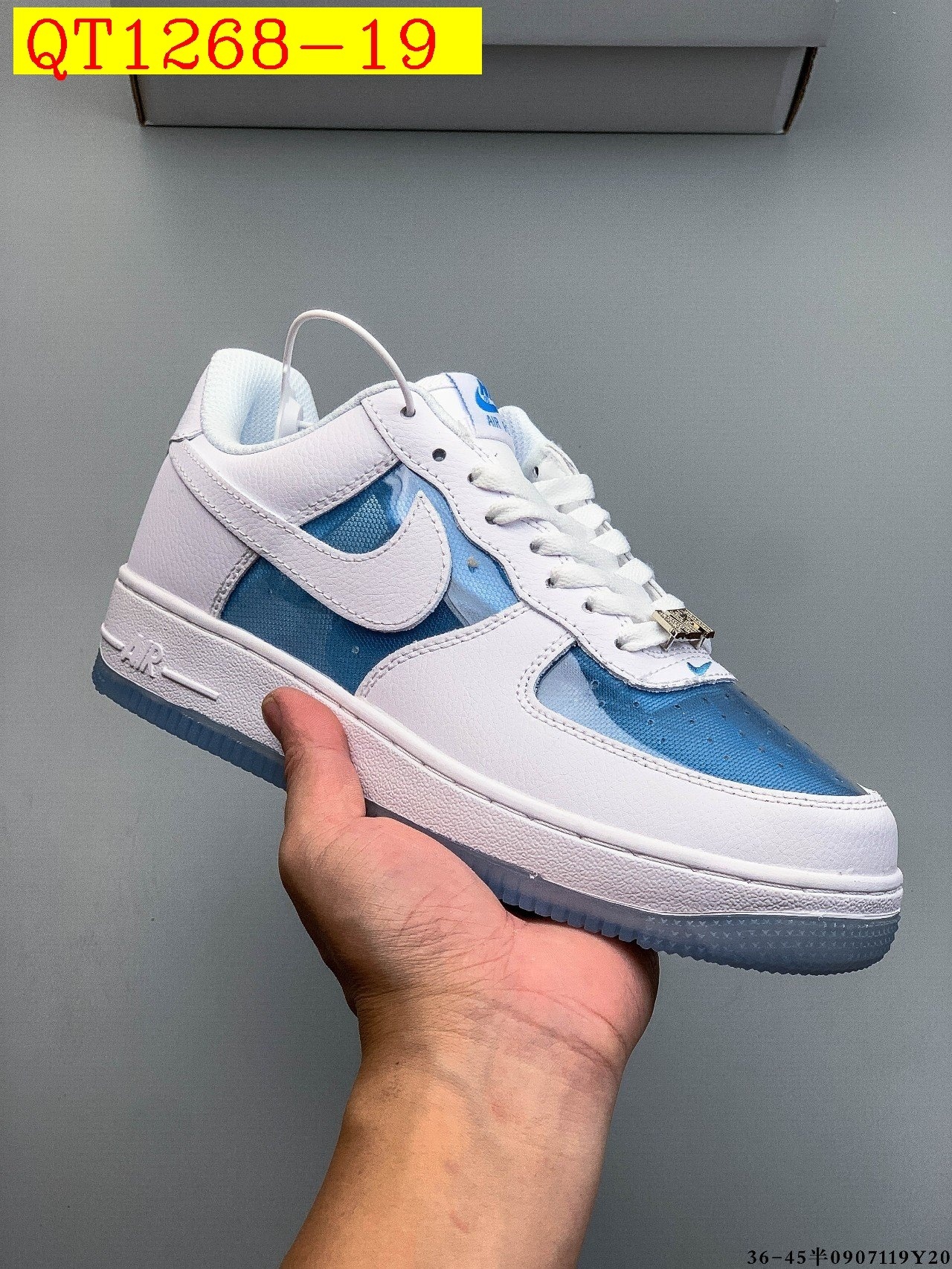 48$ Nike Air Force 1 Low Leather all colors Size 36-45 half 620060 QT1268 gallery