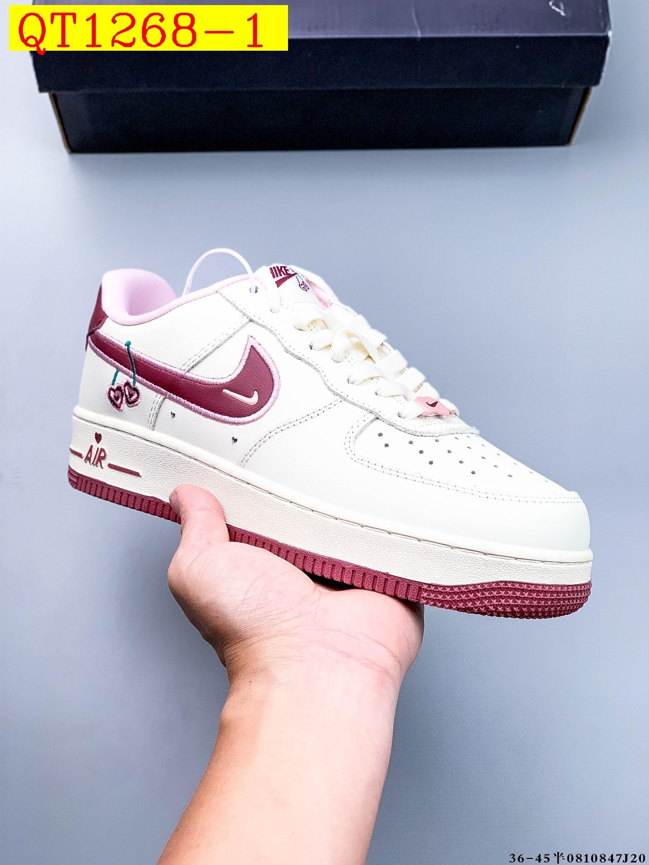 48$ Nike Air Force 1 Low Leather all colors Size 36-45 half 620060 QT1268 gallery