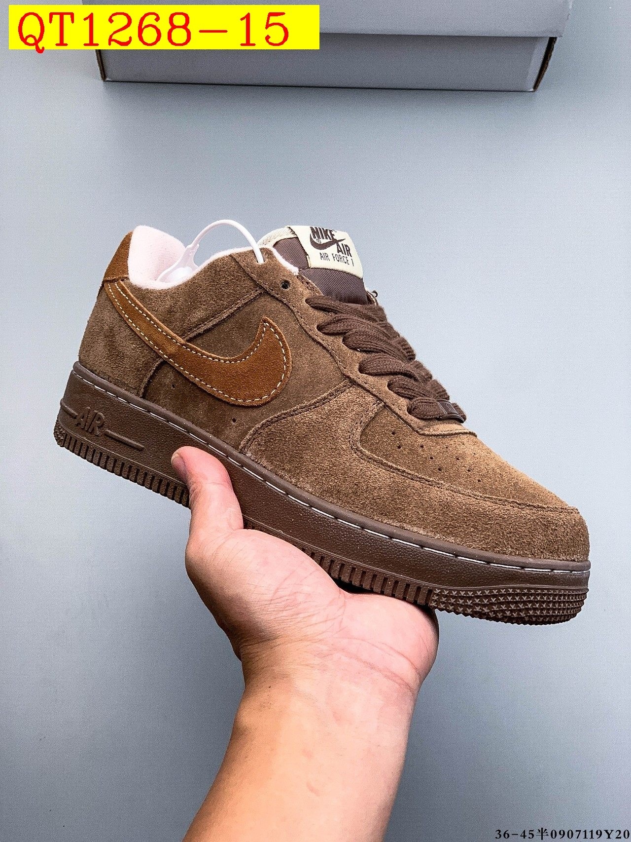 48$ Nike Air Force 1 Low Leather all colors Size 36-45 half 620060 QT1268 gallery