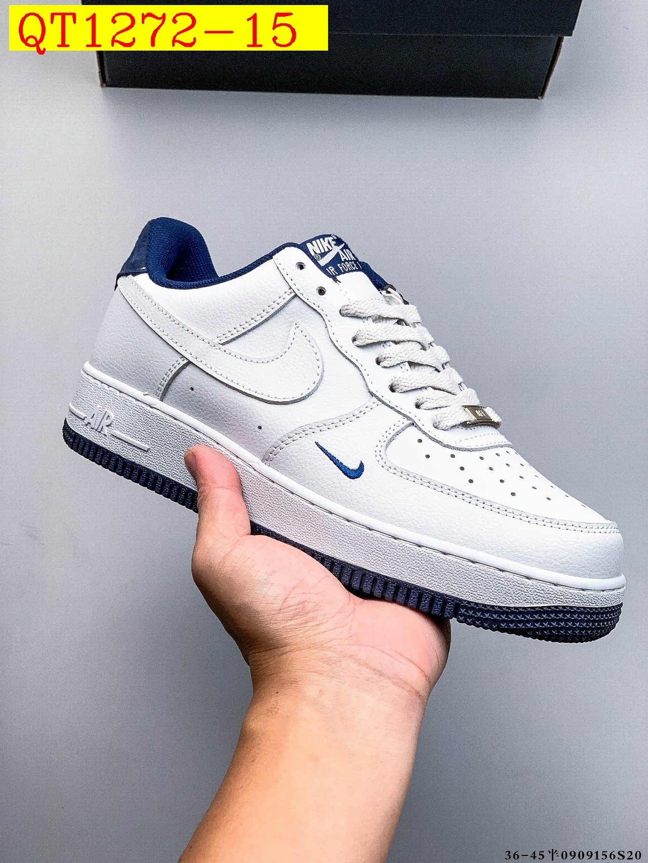 48$ Nike Air Force 1 Low Leather all colors Size 36-45 half 826090 QT1272 gallery