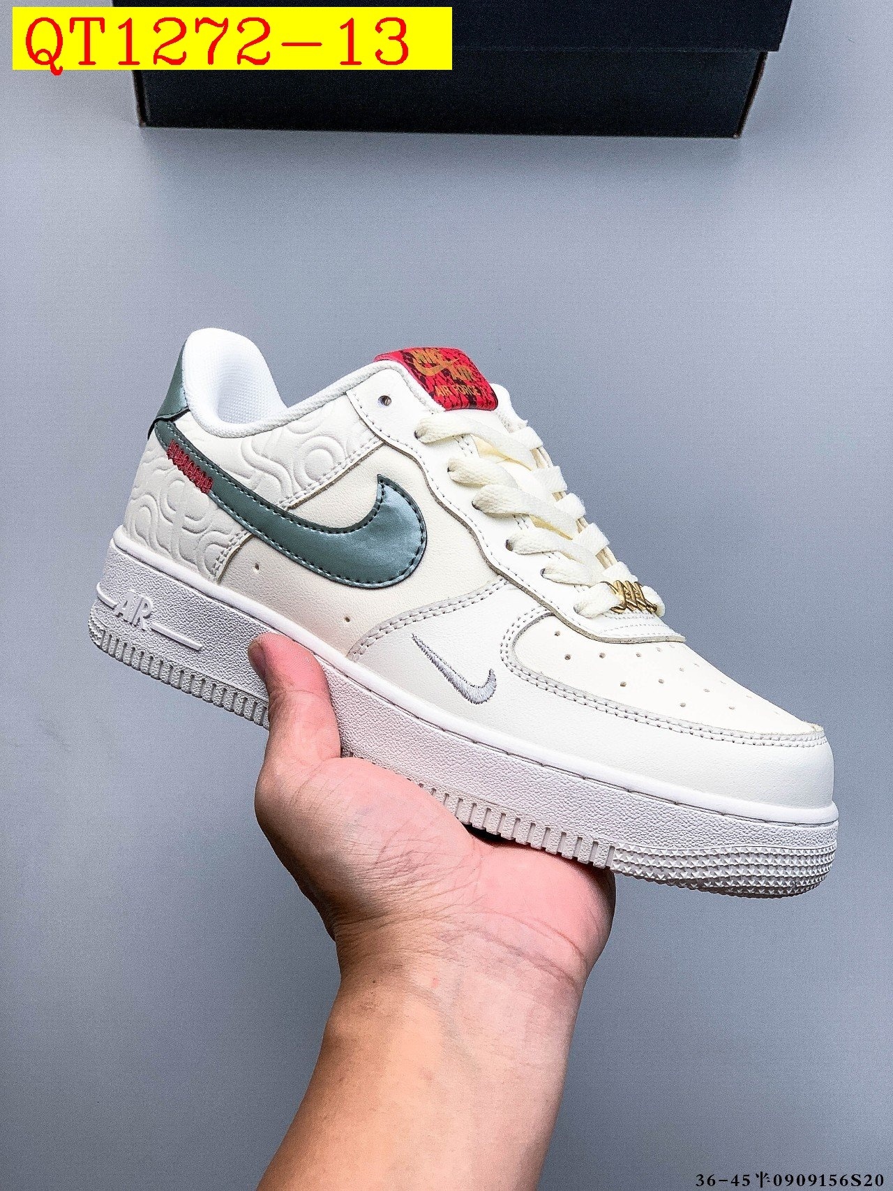 48$ Nike Air Force 1 Low Leather all colors Size 36-45 half 826090 QT1272 gallery