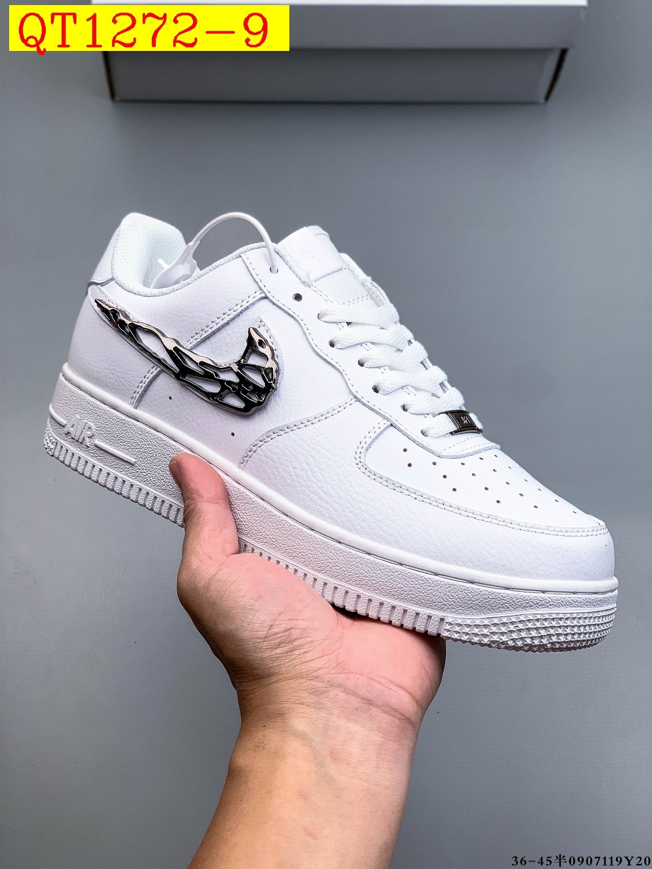 48$ Nike Air Force 1 Low Leather all colors Size 36-45 half 826090 QT1272 gallery