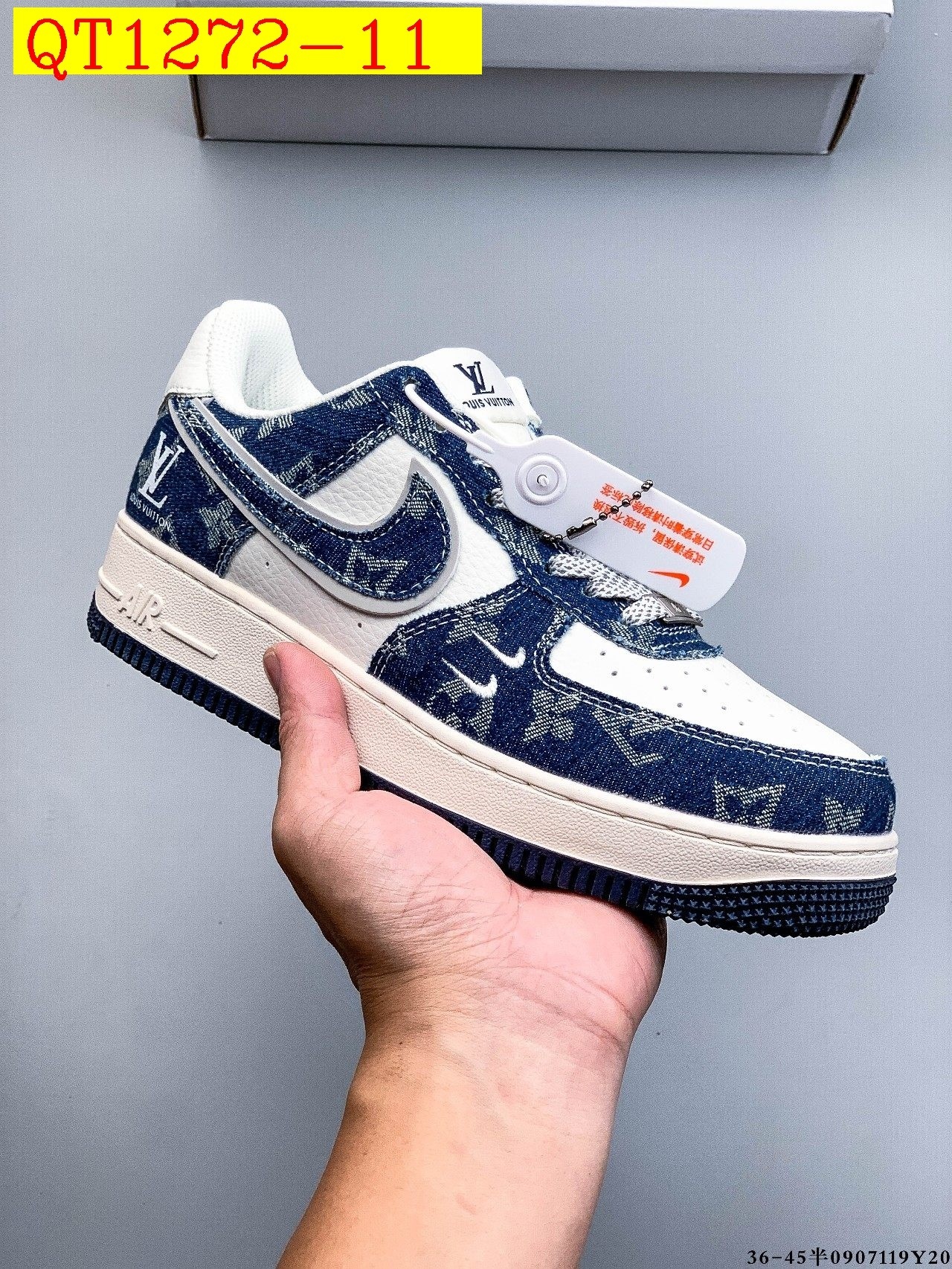 48$ Nike Air Force 1 Low Leather all colors Size 36-45 half 826090 QT1272 gallery