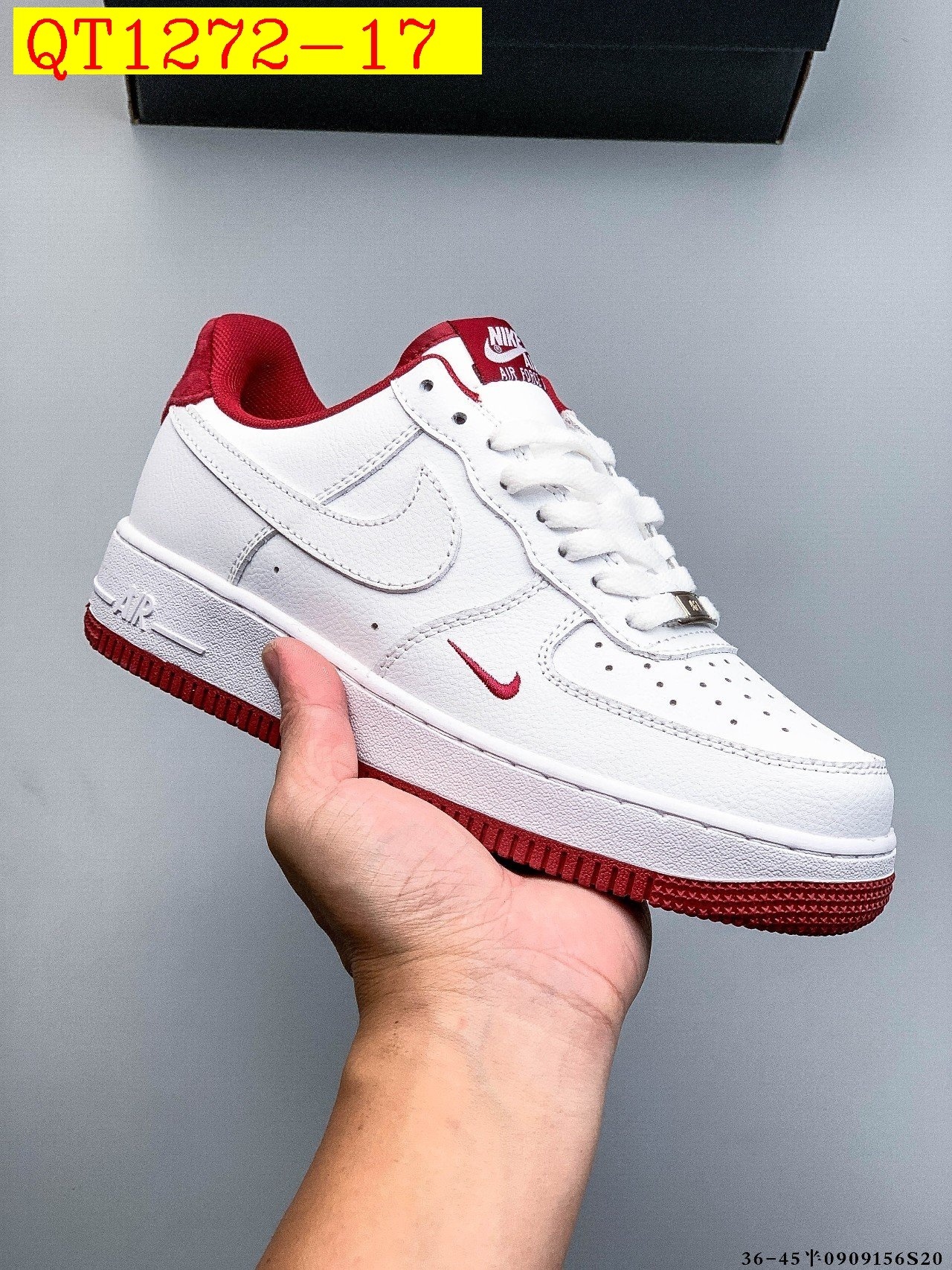 48$ Nike Air Force 1 Low Leather all colors Size 36-45 half 826090 QT1272 gallery