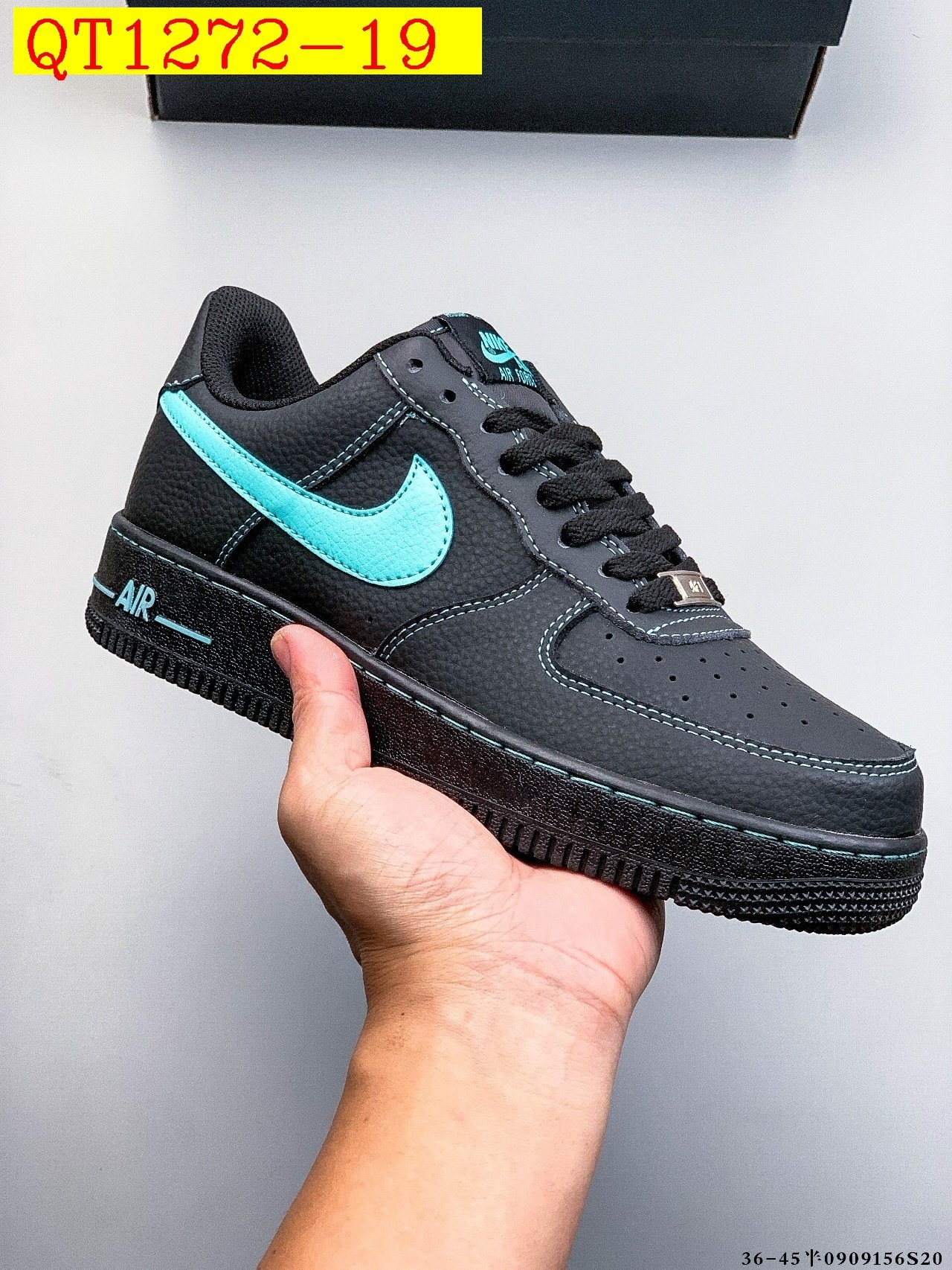 48$ Nike Air Force 1 Low Leather all colors Size 36-45 half 826090 QT1272 gallery