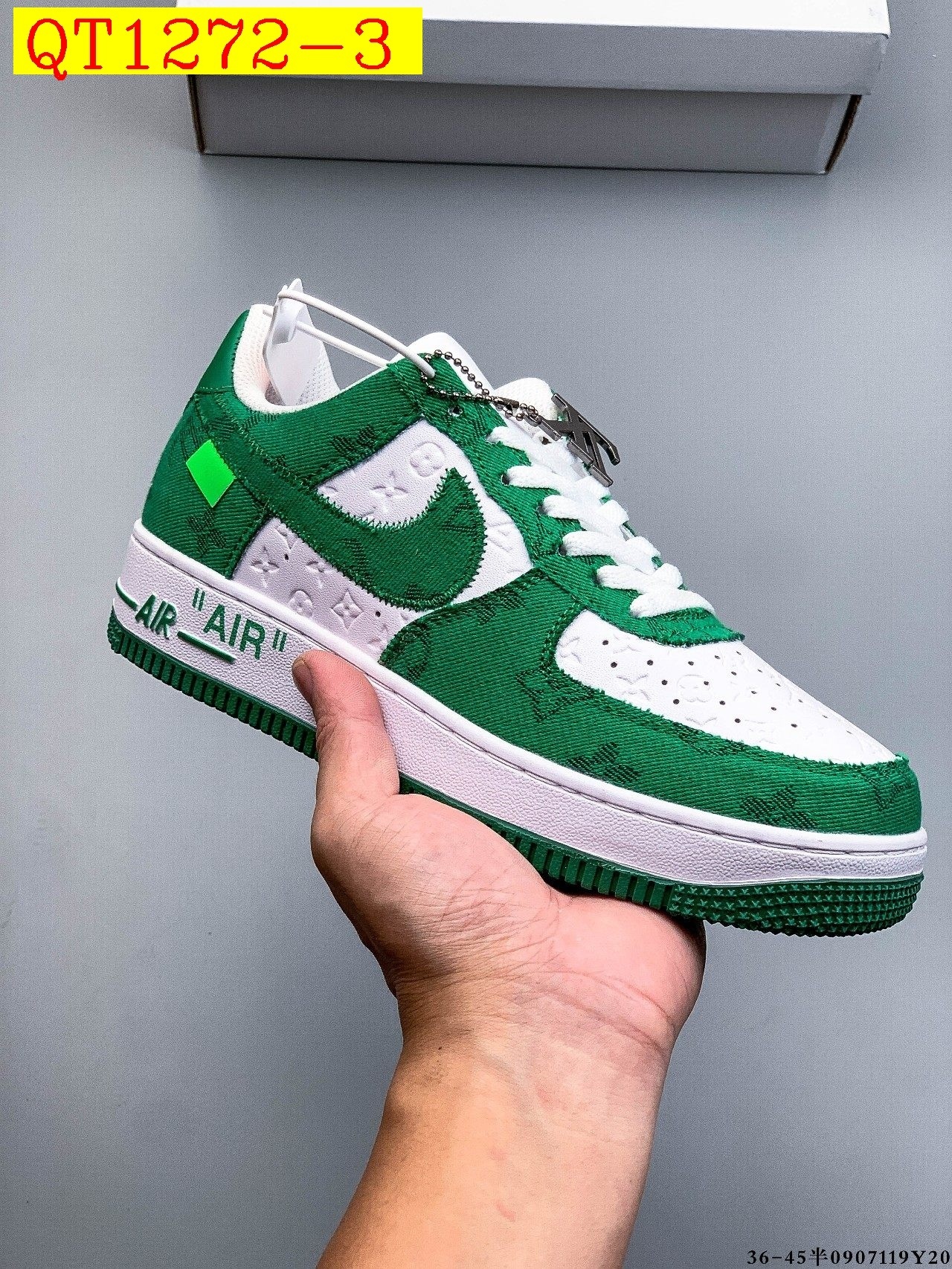 48$ Nike Air Force 1 Low Leather all colors Size 36-45 half 826090 QT1272 gallery