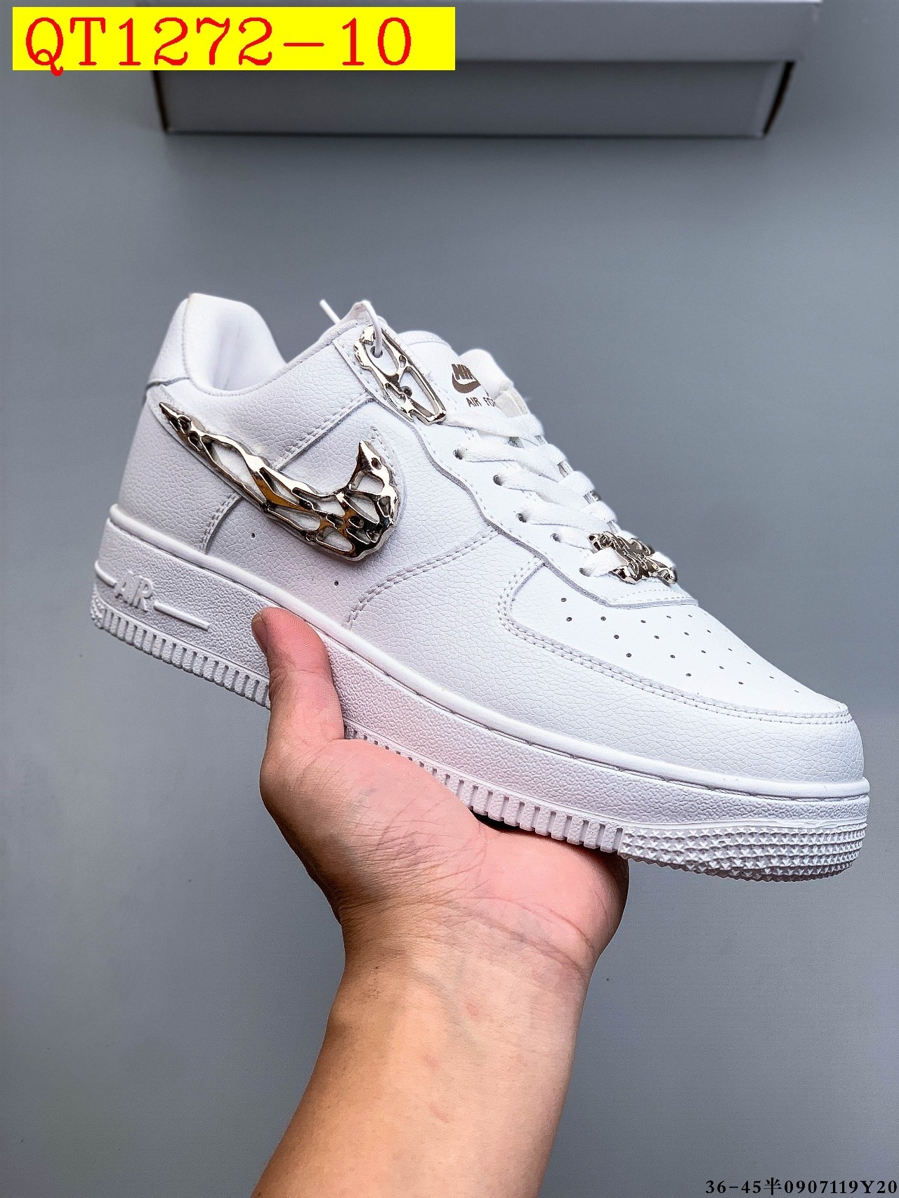 48$ Nike Air Force 1 Low Leather all colors Size 36-45 half 826090 QT1272 gallery