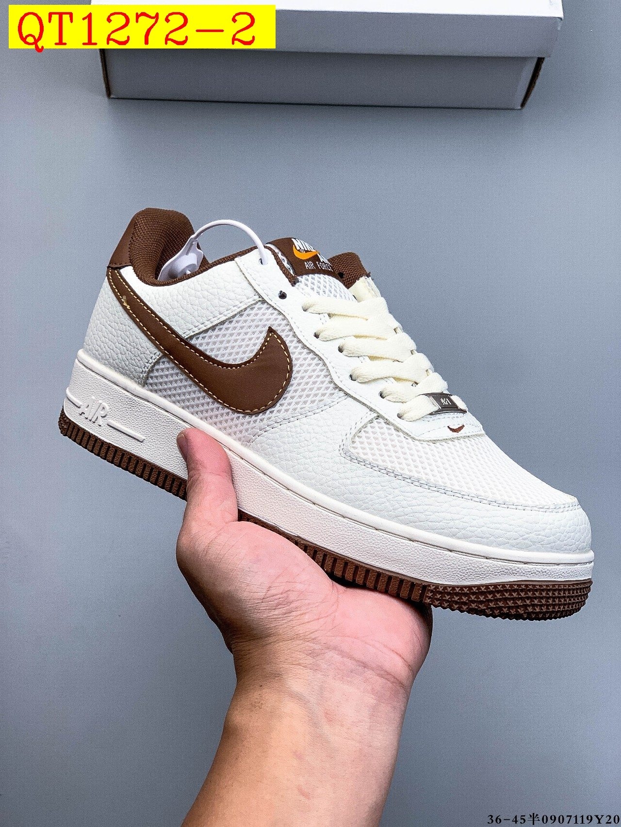 48$ Nike Air Force 1 Low Leather all colors Size 36-45 half 826090 QT1272 gallery