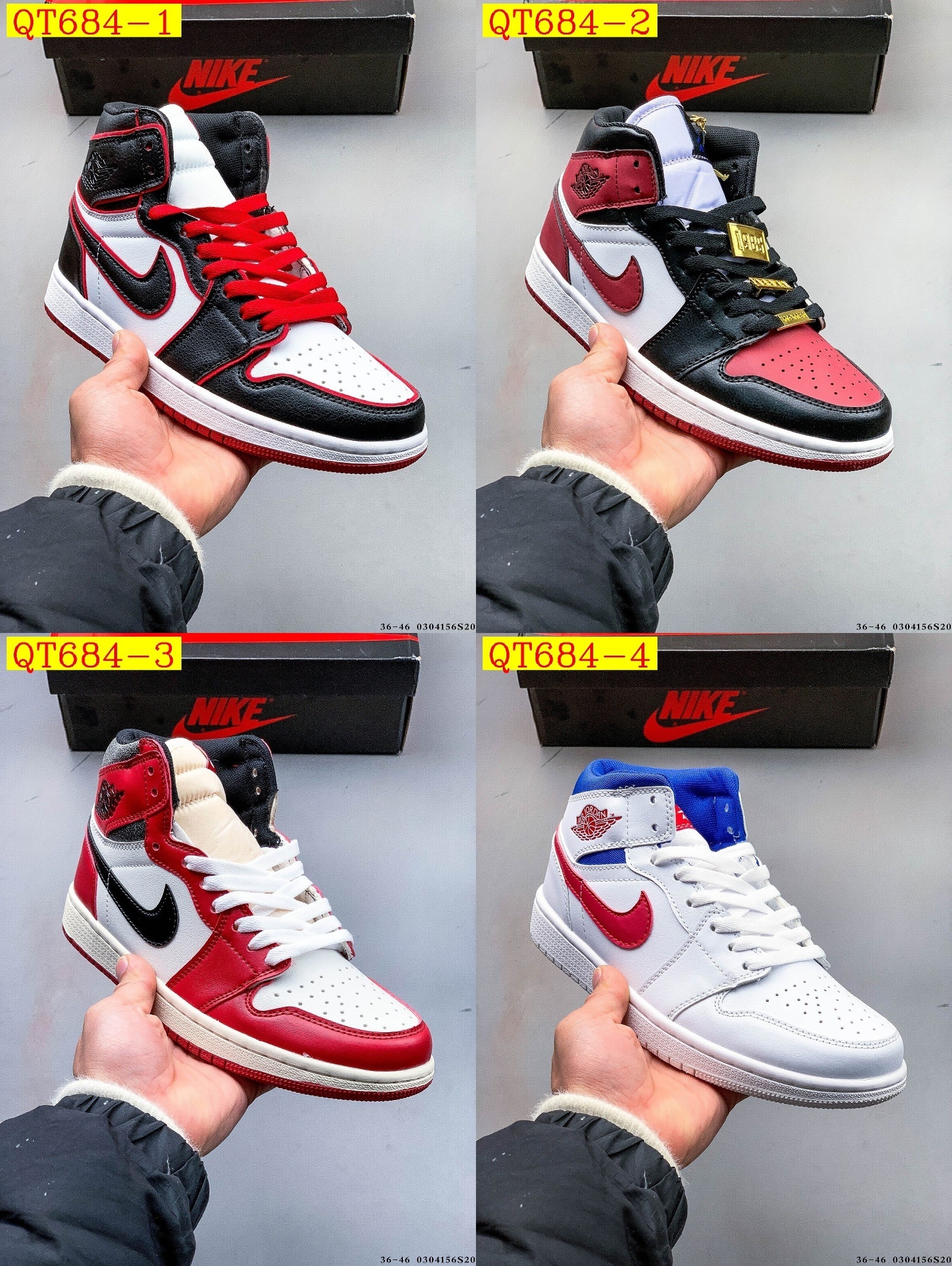 48$ Nike Air Jordan 1 size 36-45 826090 QT684 gallery