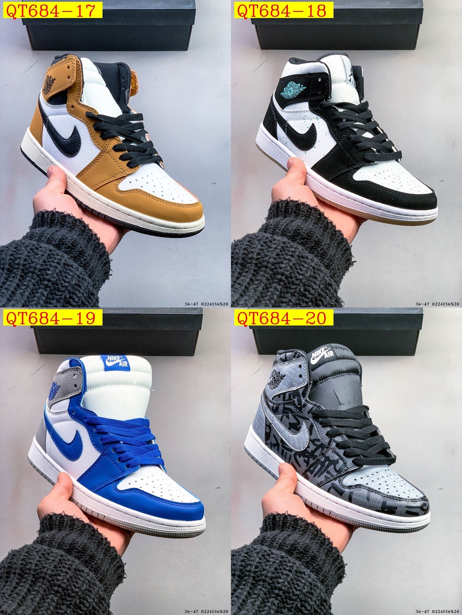 48$ Nike Air Jordan 1 size 36-45 826090 QT684 gallery