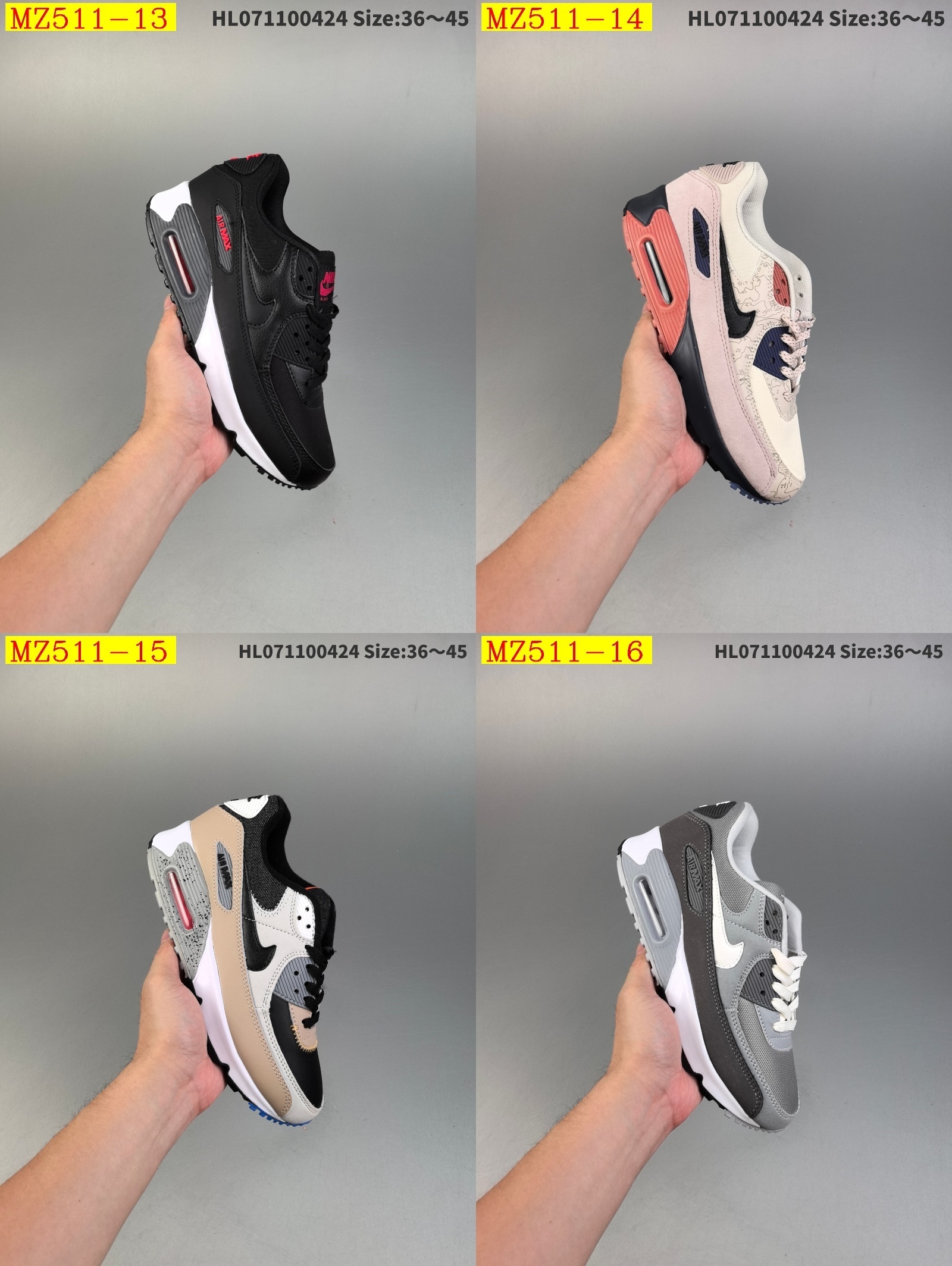 48$ Nike Air Max 90 EssentialWhite Red size 36-45 723220 MZ511 gallery