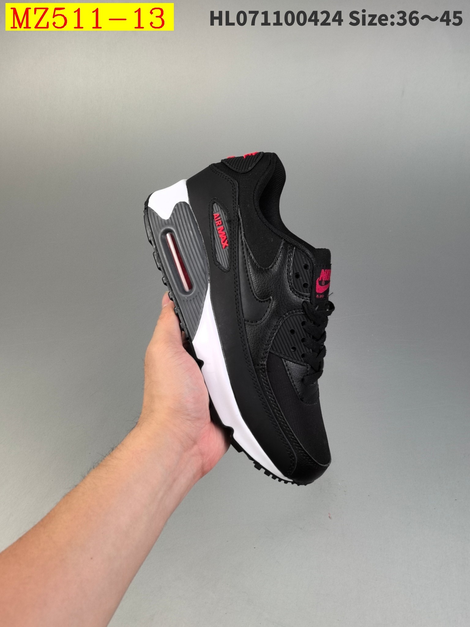 48$ Nike Air Max 90 EssentialWhite Red size 36-45 723220 MZ511 gallery