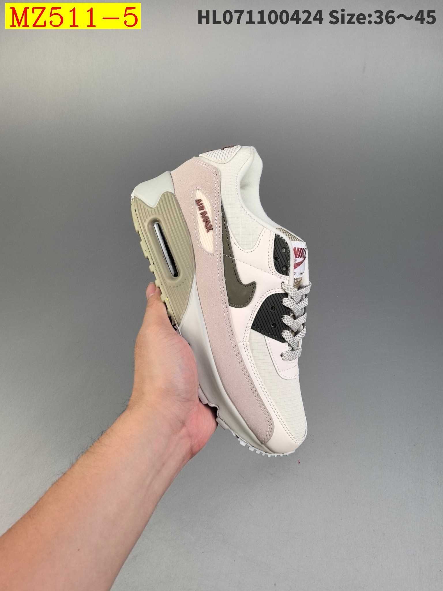 48$ Nike Air Max 90 EssentialWhite Red size 36-45 723220 MZ511 gallery