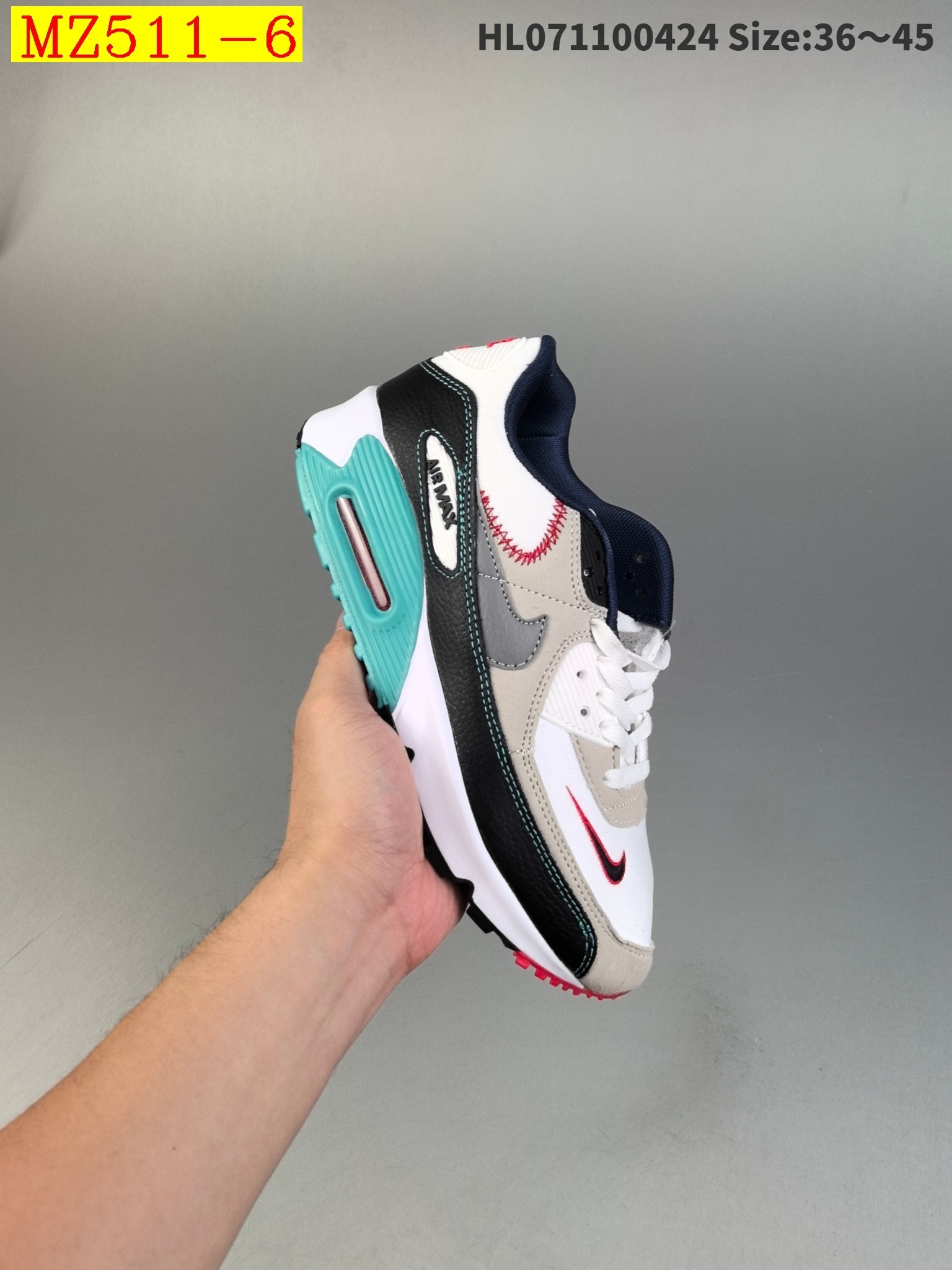 48$ Nike Air Max 90 EssentialWhite Red size 36-45 723220 MZ511 gallery