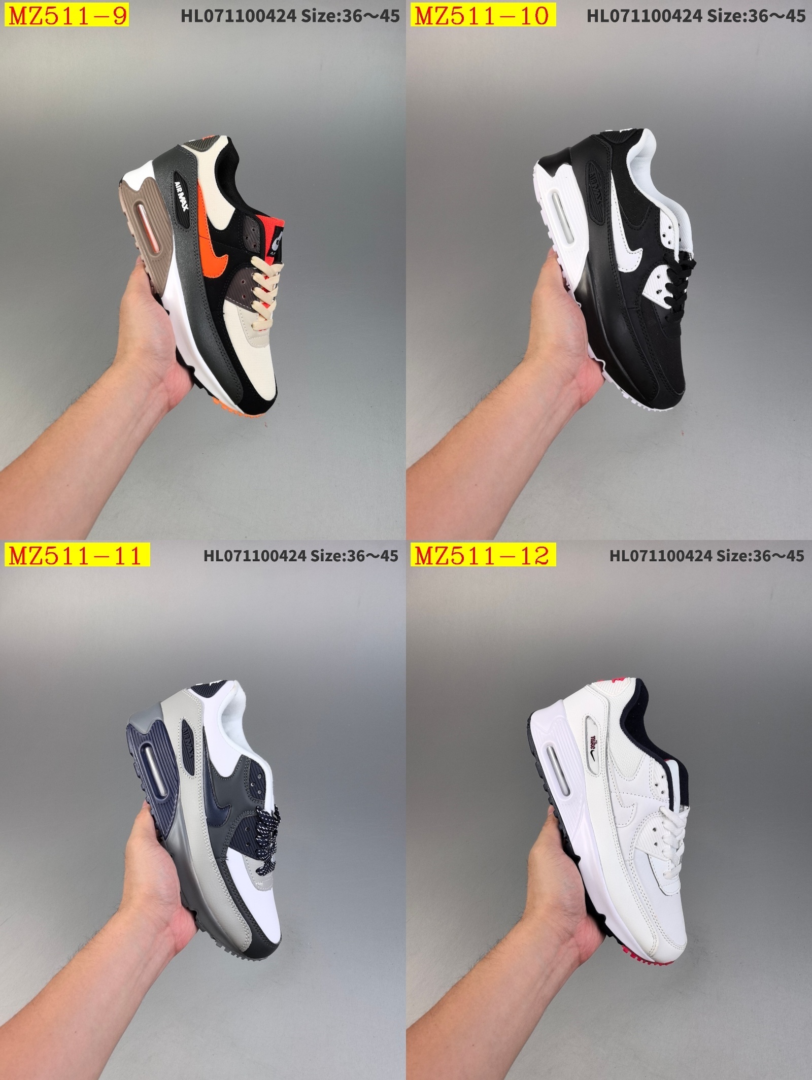48$ Nike Air Max 90 EssentialWhite Red size 36-45 723220 MZ511 gallery