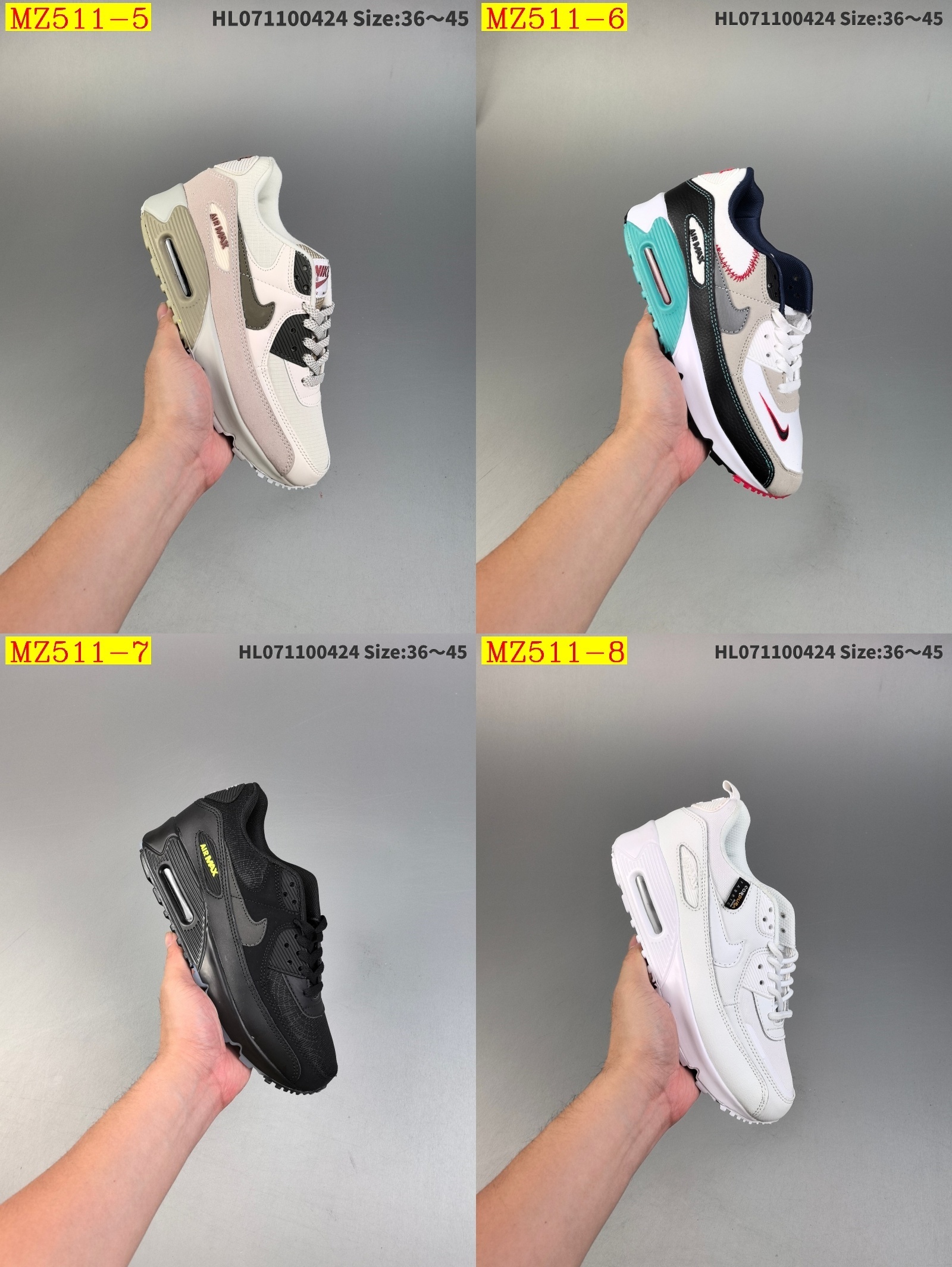 48$ Nike Air Max 90 EssentialWhite Red size 36-45 723220 MZ511 gallery