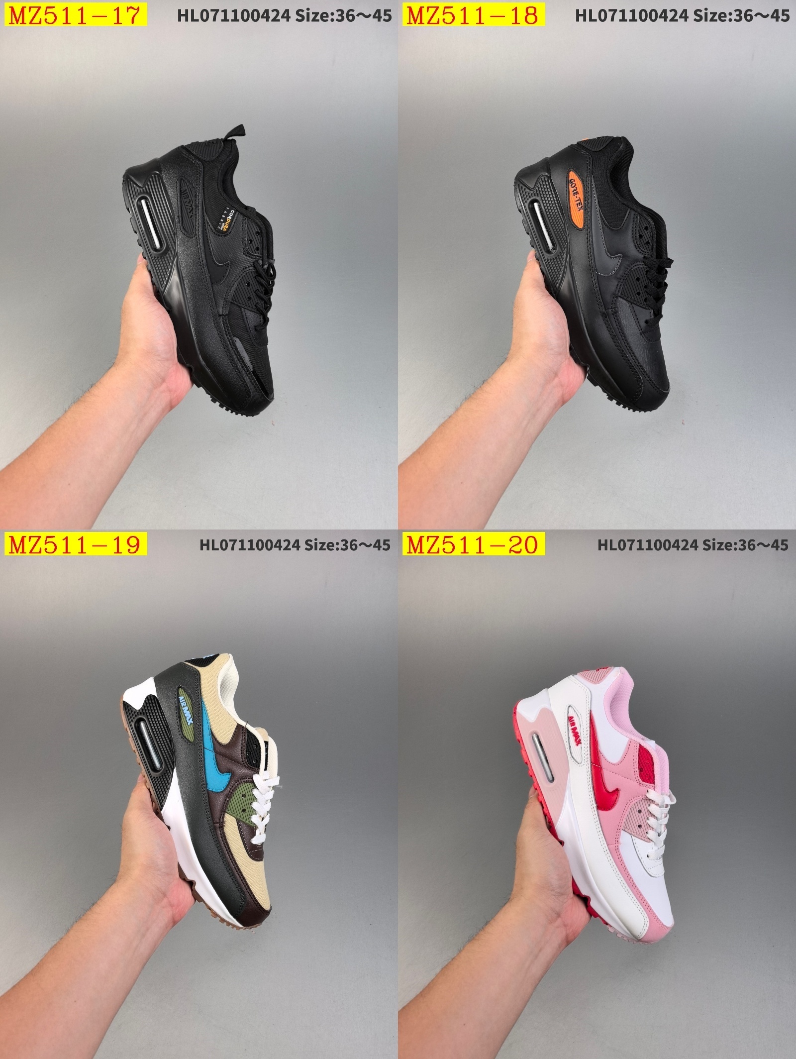 48$ Nike Air Max 90 EssentialWhite Red size 36-45 723220 MZ511 gallery