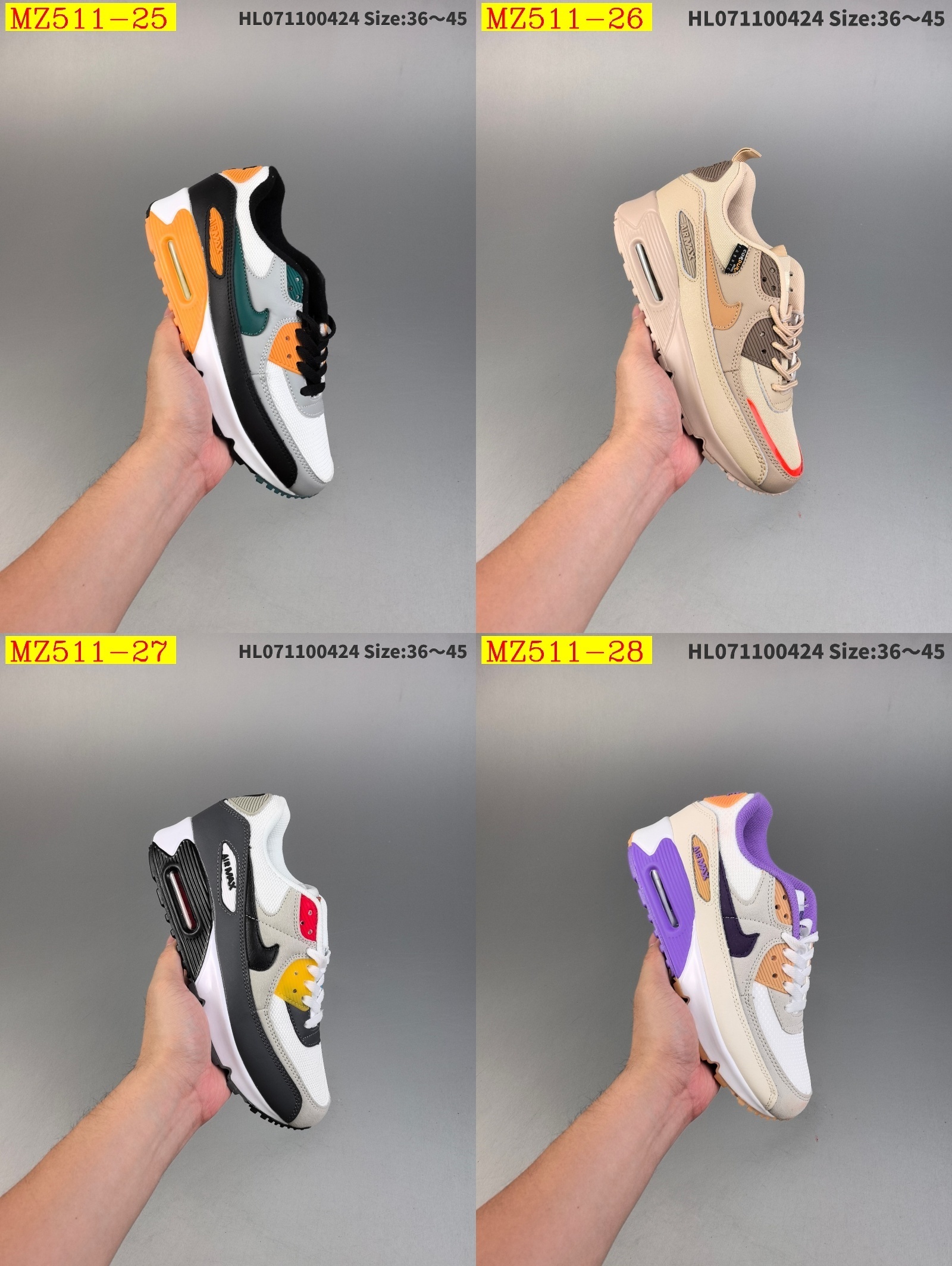 48$ Nike Air Max 90 EssentialWhite Red size 36-45 723220 MZ511 gallery