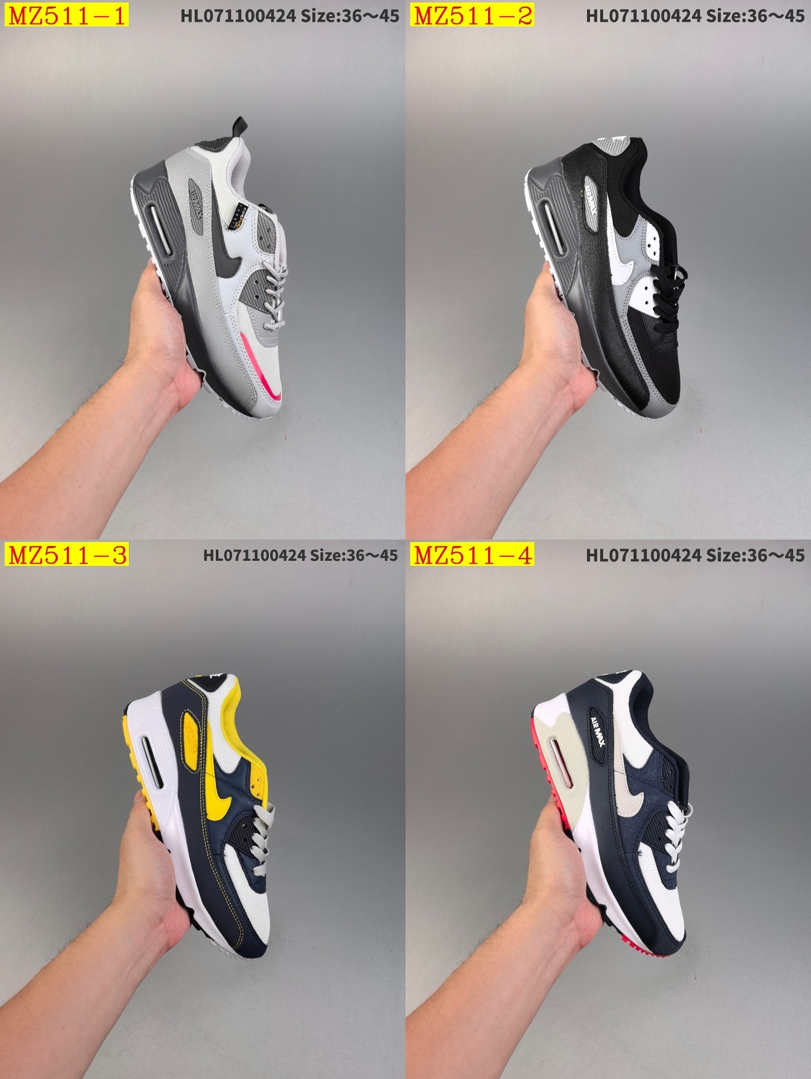 48$ Nike Air Max 90 EssentialWhite Red size 36-45 723220 MZ511 gallery