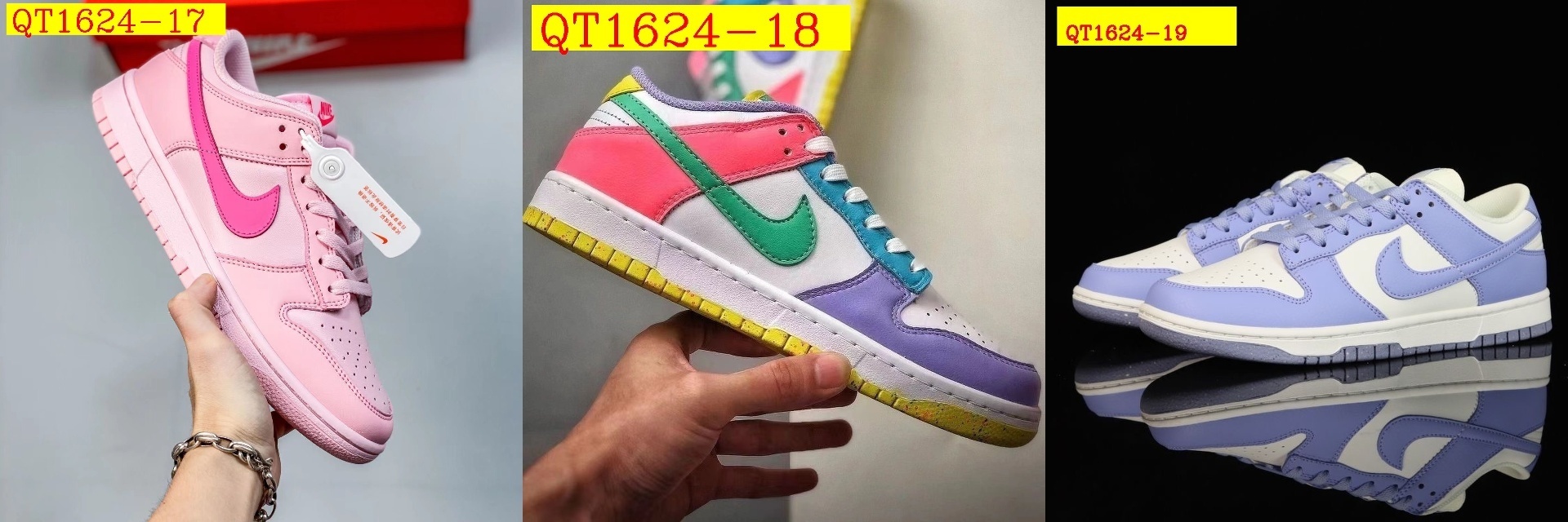 48$ Nike SB Dunk Low Size 36-45 half 923200 QT1624 gallery