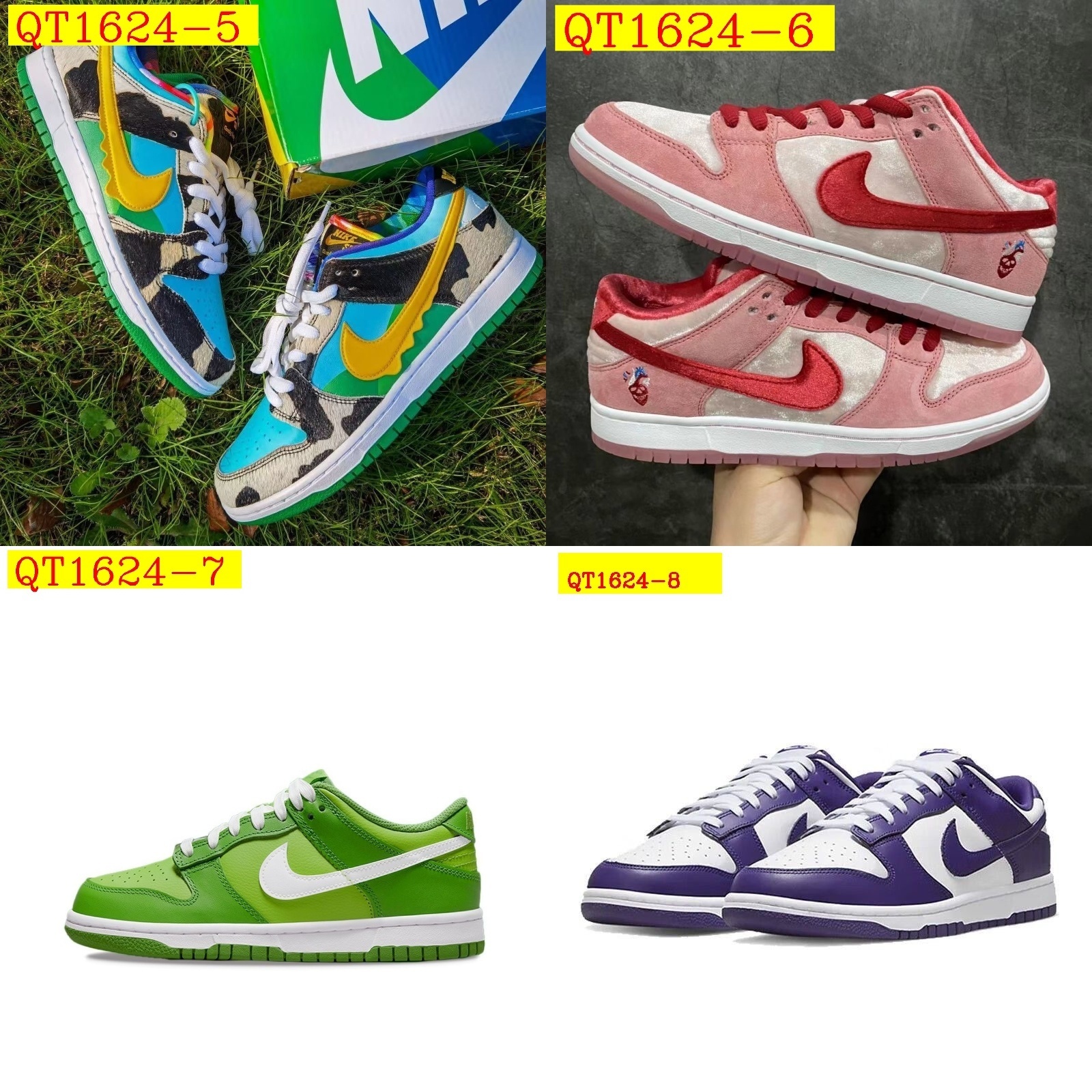 48$ Nike SB Dunk Low Size 36-45 half 923200 QT1624 gallery