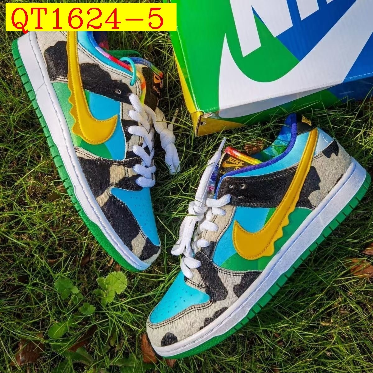 48$ Nike SB Dunk Low Size 36-45 half 923200 QT1624 gallery