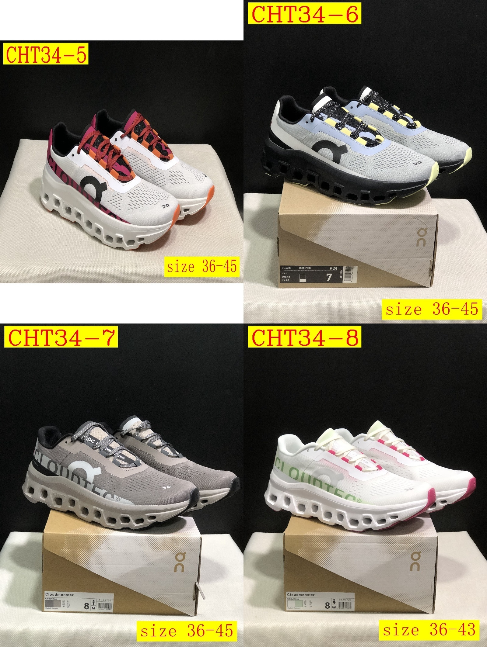 48$ On Cloudmonster 1 size 36-45 CHT34 gallery